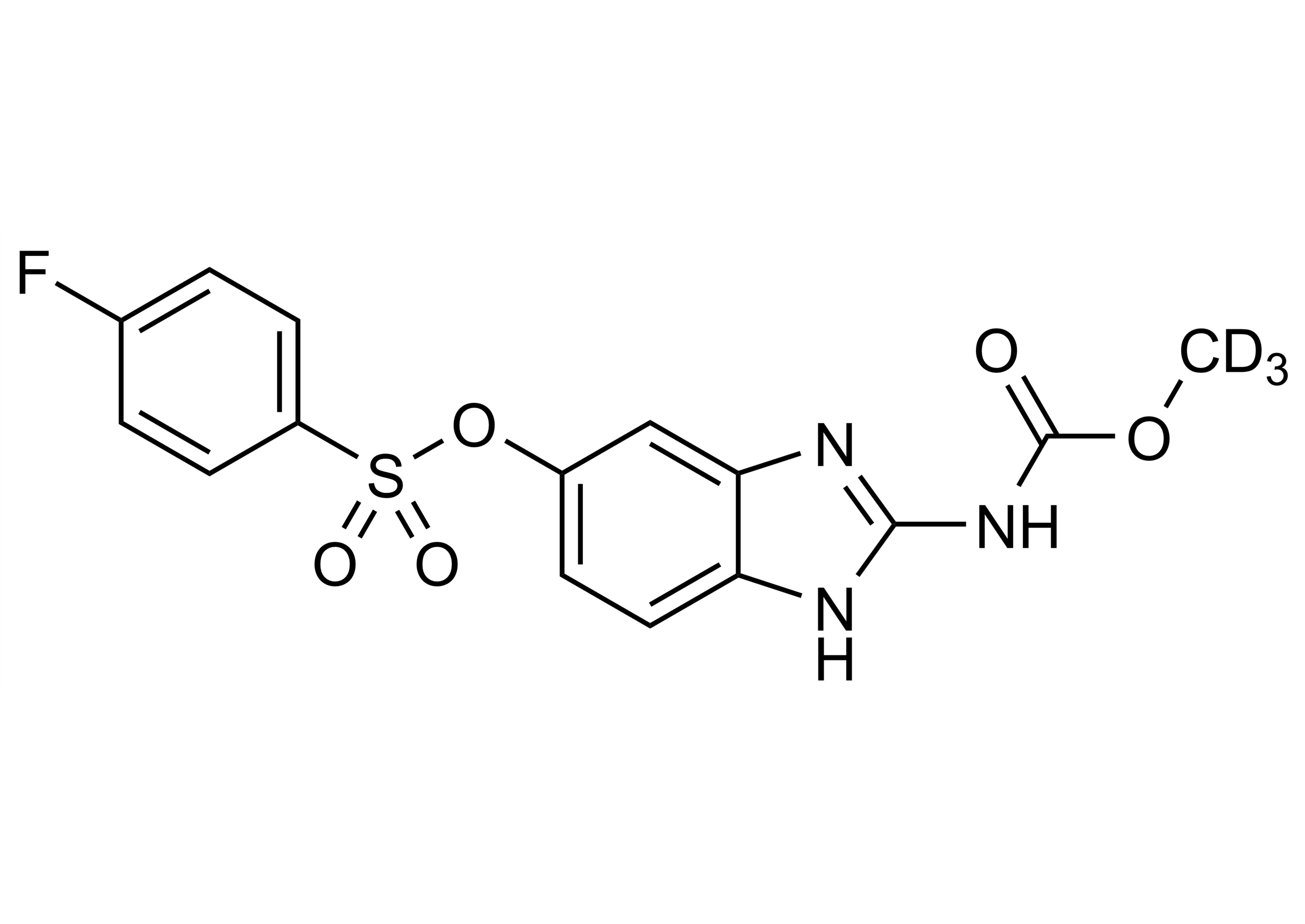Luxabendazole-D3 molecular structure - deuterated reference standard for LC-MS/MS and GC-MS (CAS 1448346-27-7)