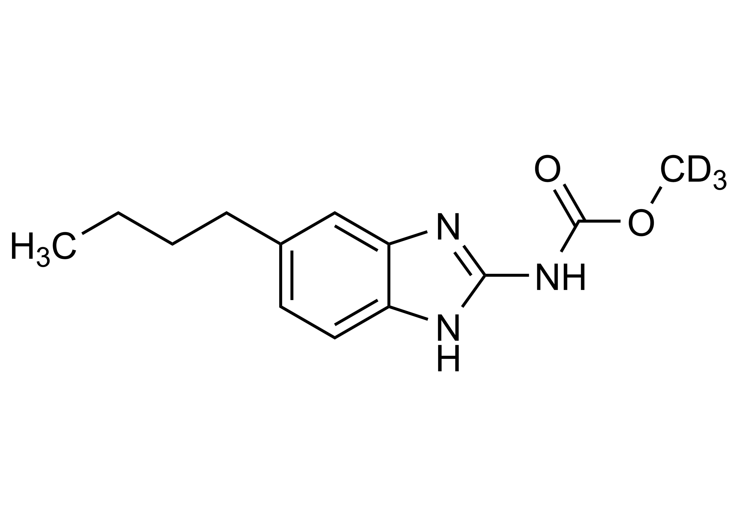 Parbendazole-D3 Reference Standard Structure BI062 Parbendazole-D3 reference standard molecular structure for LC-MS/MS and GC-MS