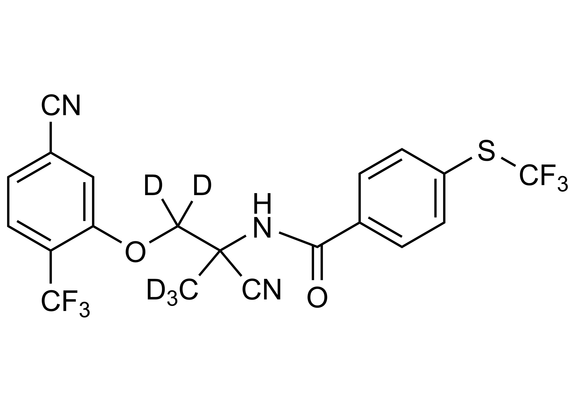 Monepantel-D5 Reference Standard Structure Monepantel-D5 reference standard molecular structure for LC-MS/MS and GC-MS