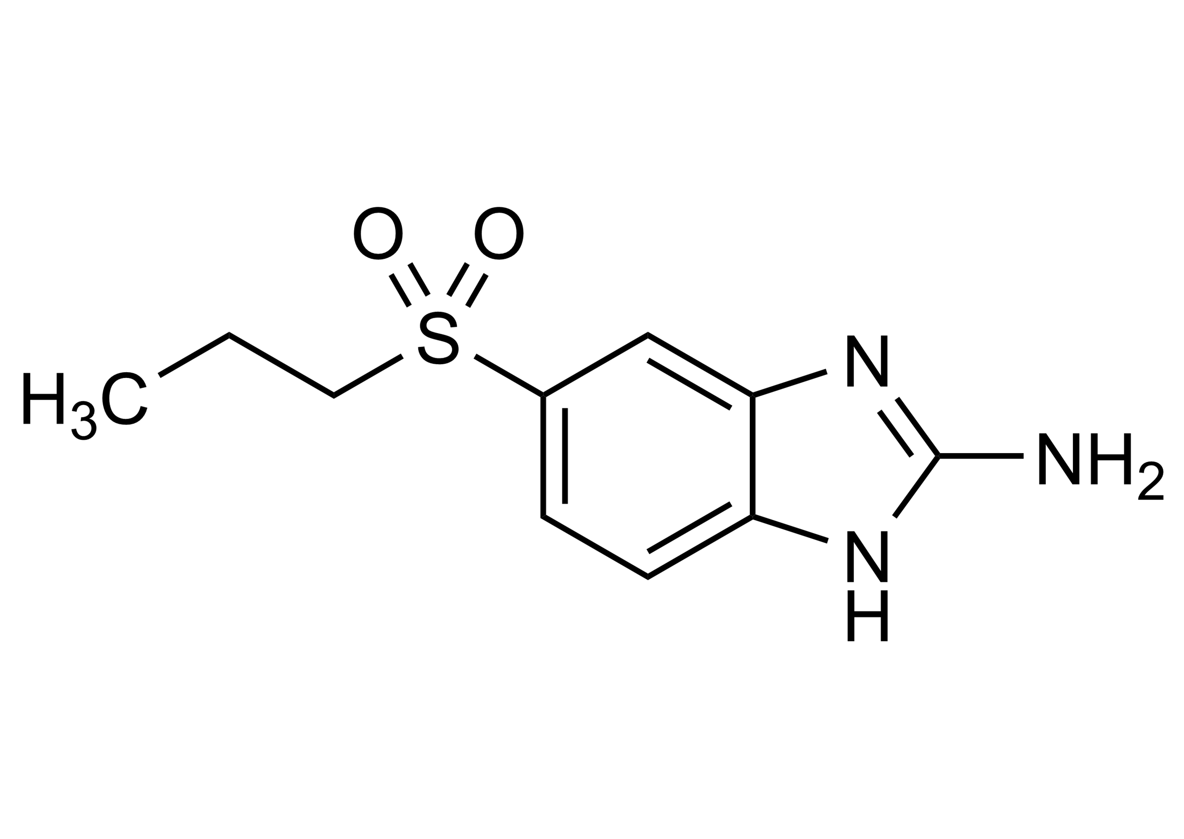Albendazole 2 aminosulfone reference standard molecular structure CAS 80983-34-2
