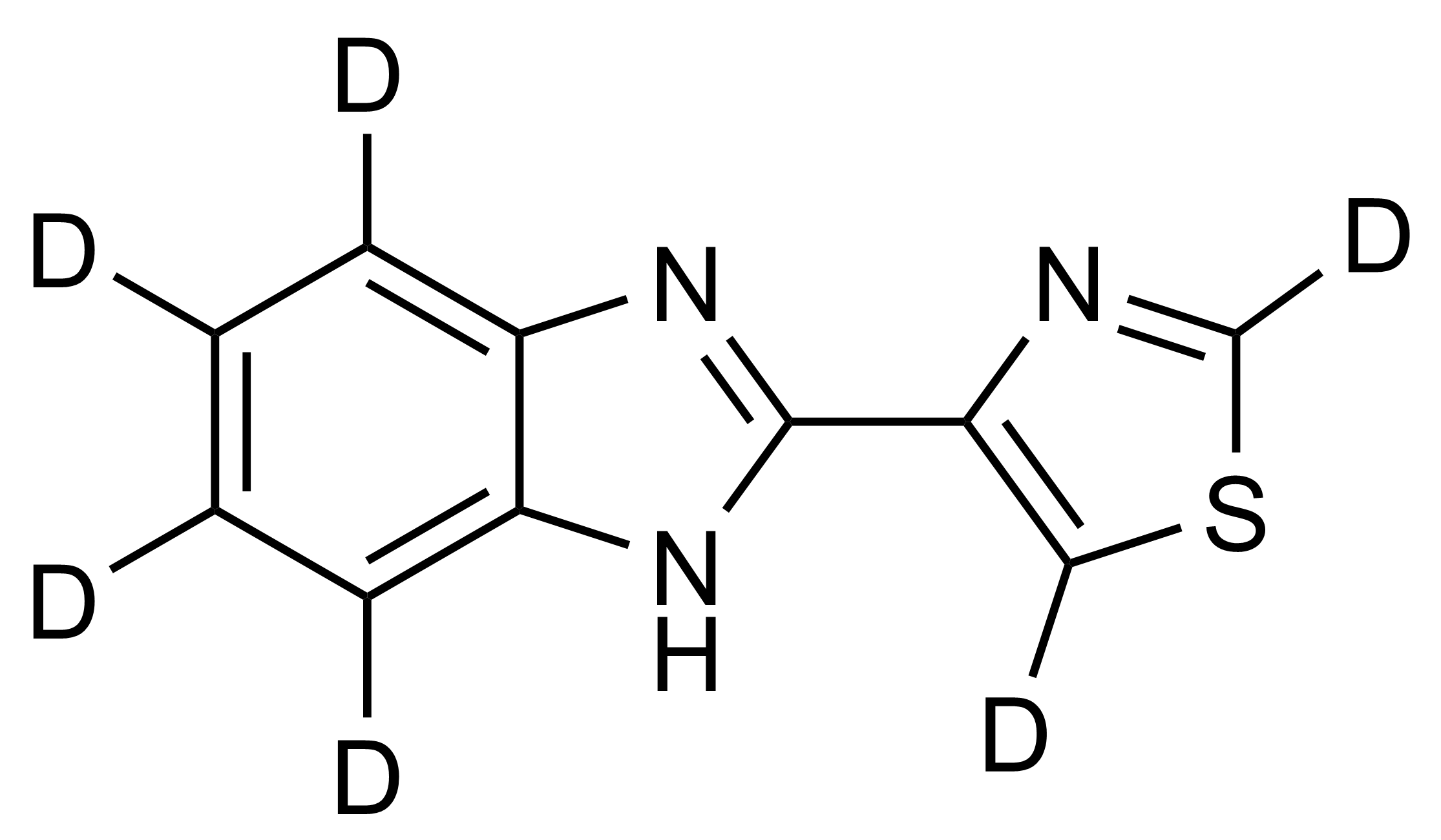 Thiabendazole-D6 molecular structure reference standard for LC-MS/MS and GC-MS