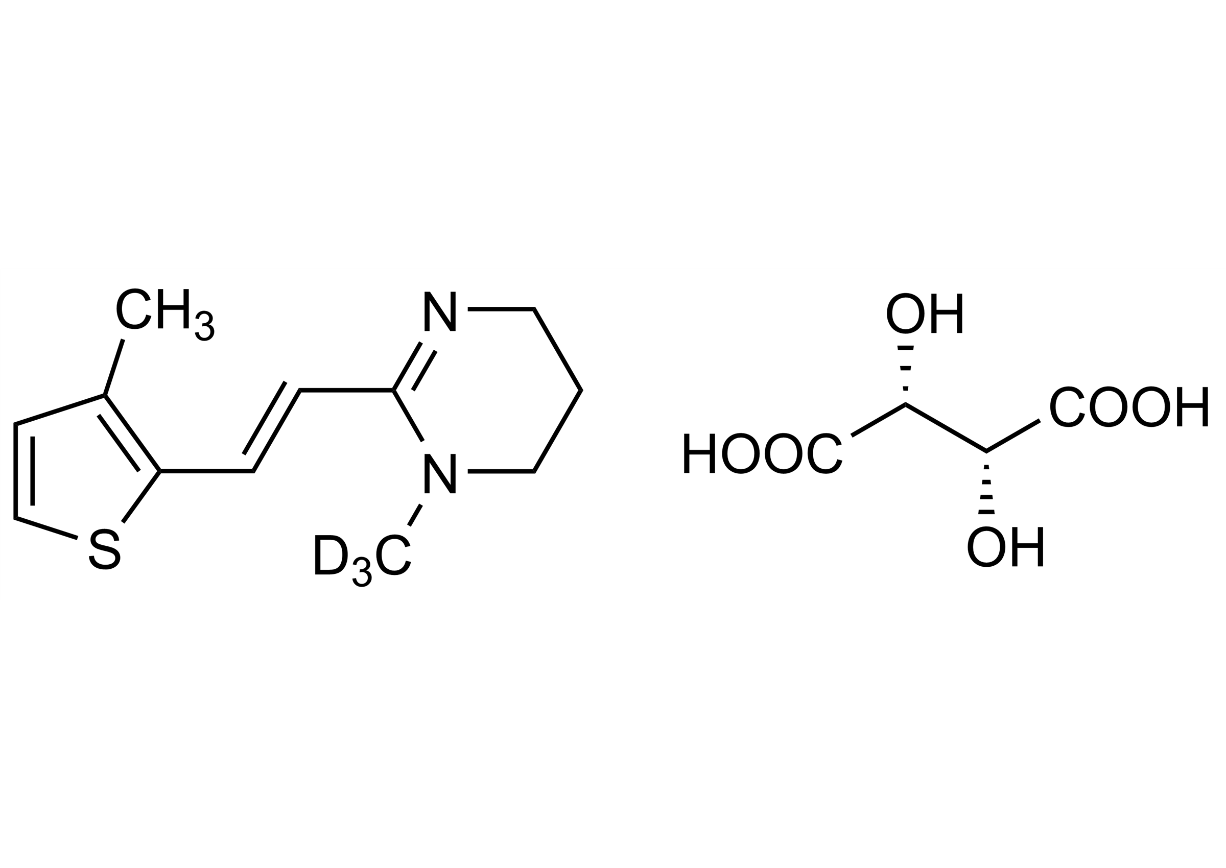 Morantel D3 tartrate reference standard molecular structure for LC-MS/MS and GC-MS workflows