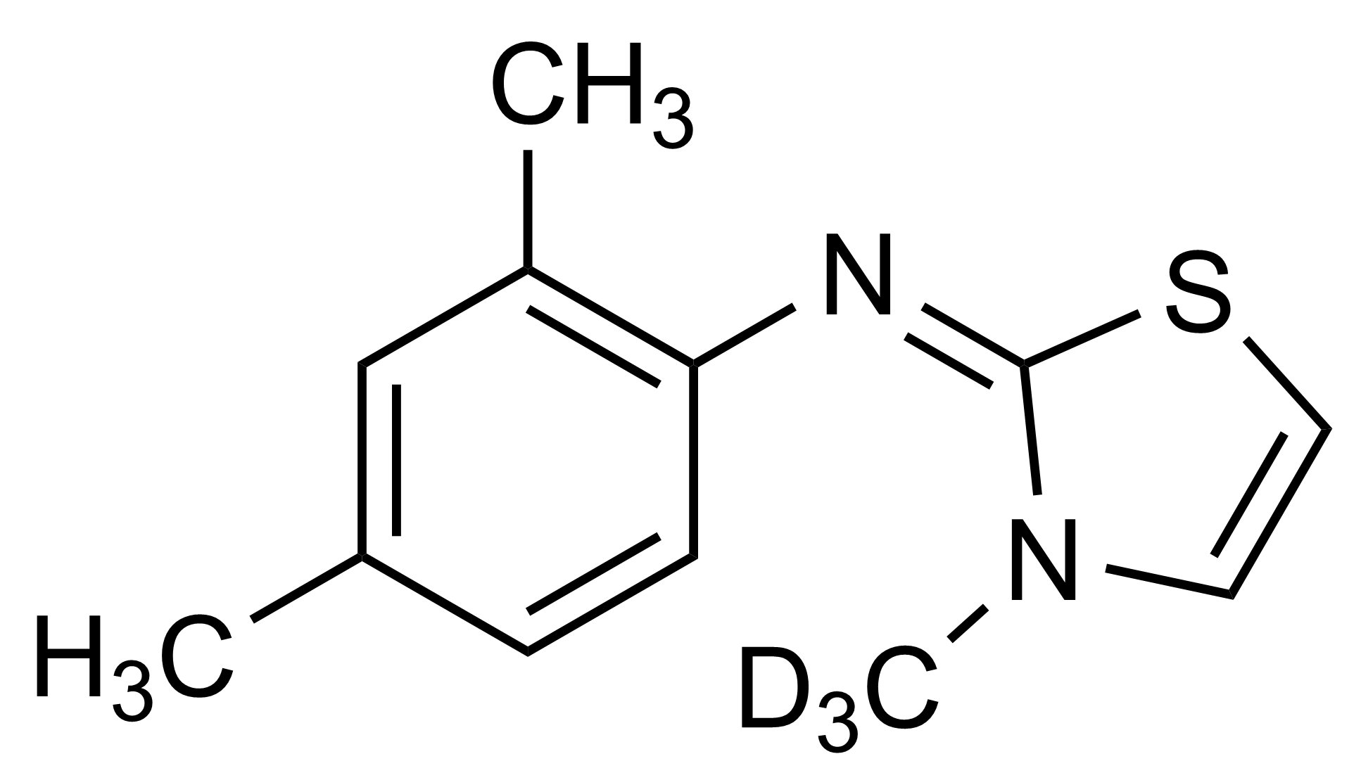 Cymiazole D3 molecular str Cymiazole D3 molecular structure reference standard
