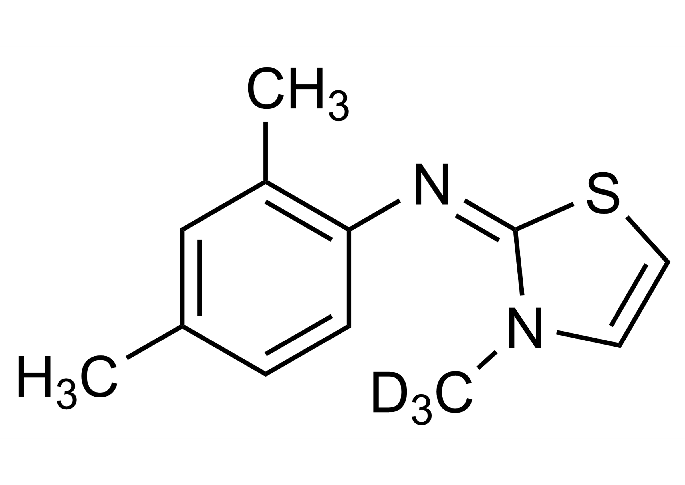 Cymiazole D3 molecular str Cymiazole D3 molecular structure reference standard