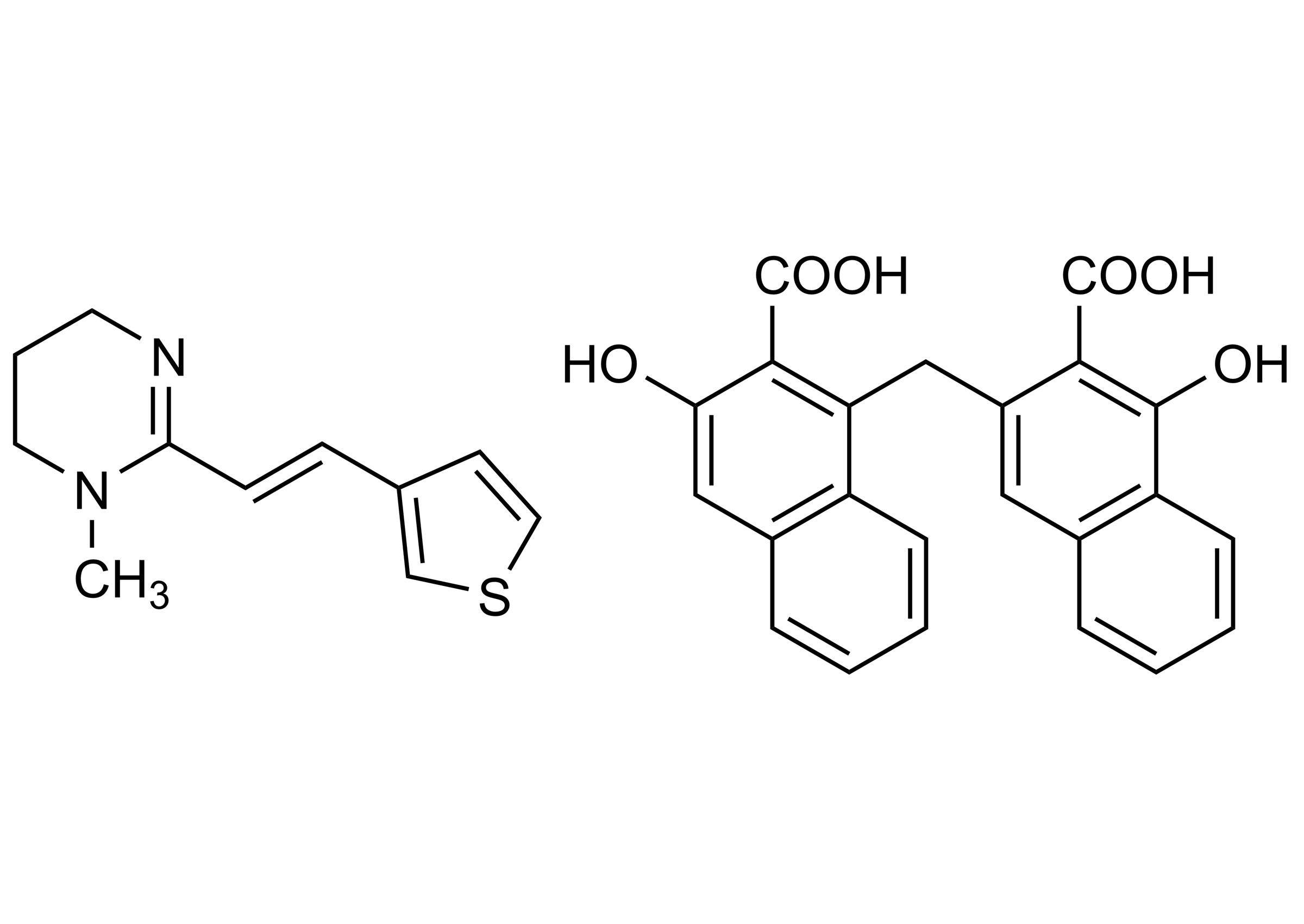 Pyrantel Pamoate Reference Standard Molecular Structure Molecular structure of Pyrantel Pamoate reference standard