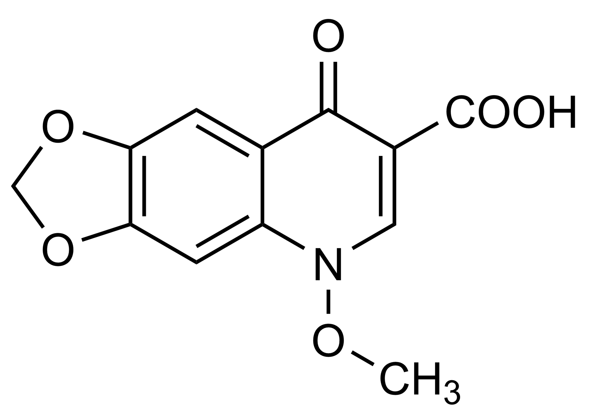 Miloxacin Reference Standard Structure Miloxacin (CAS 37065-29-5) reference standard chemical structure for LC-MS/MS and GC-MS calibration