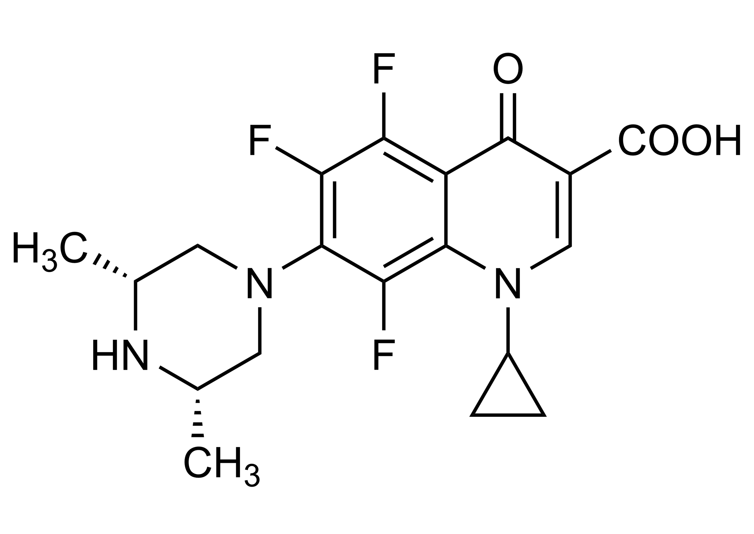 Orbifloxacin Reference Standard Molecular Structure Orbifloxacin reference standard molecular structure (CAS 113617-63-3) for LC-MS/MS and GC-MS calibration