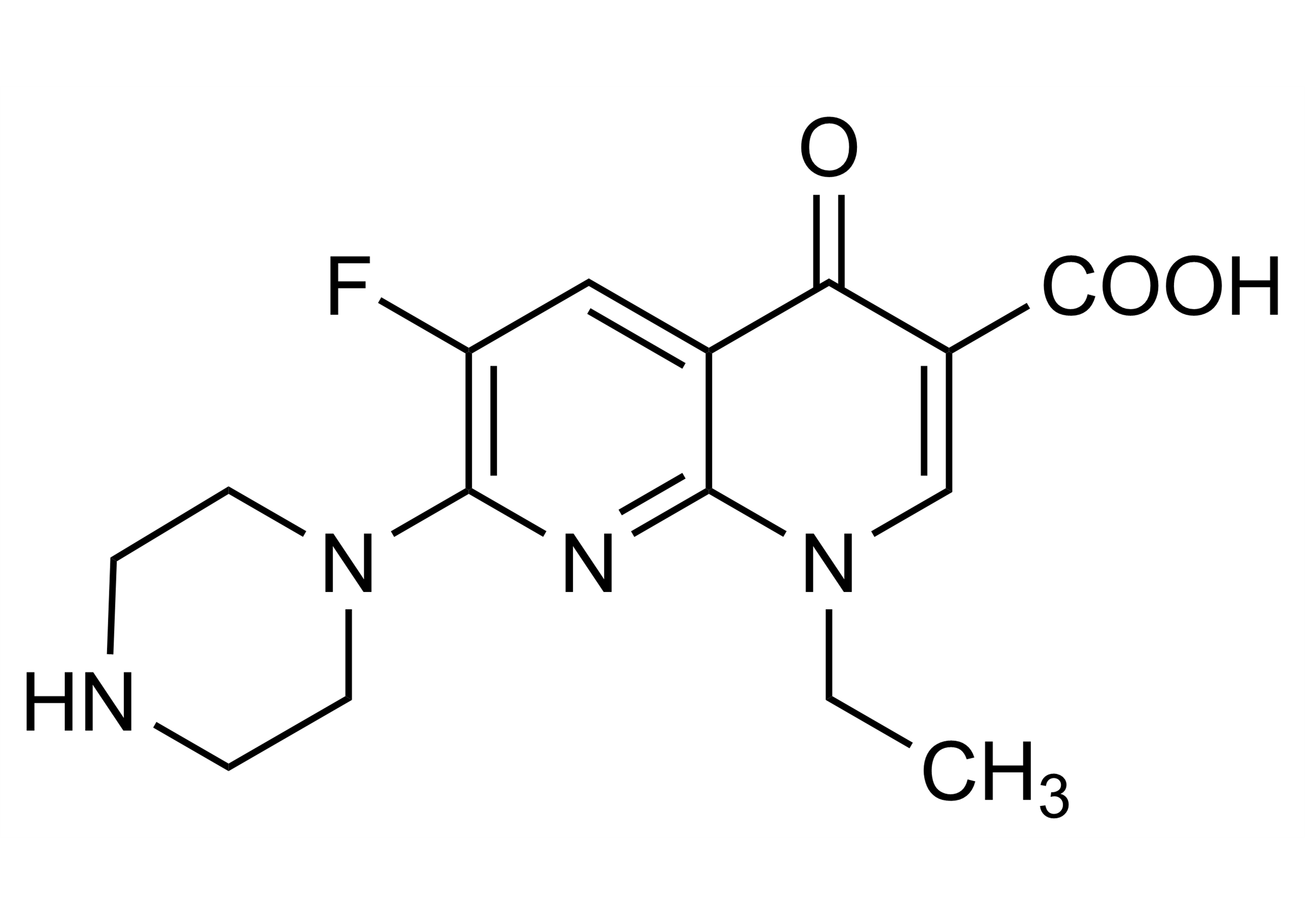 Enoxacin Reference Standard Structure CH046 Enoxacin reference standard molecular structure CH046 by WITEGA Laboratorien Berlin-Adlershof GmbH