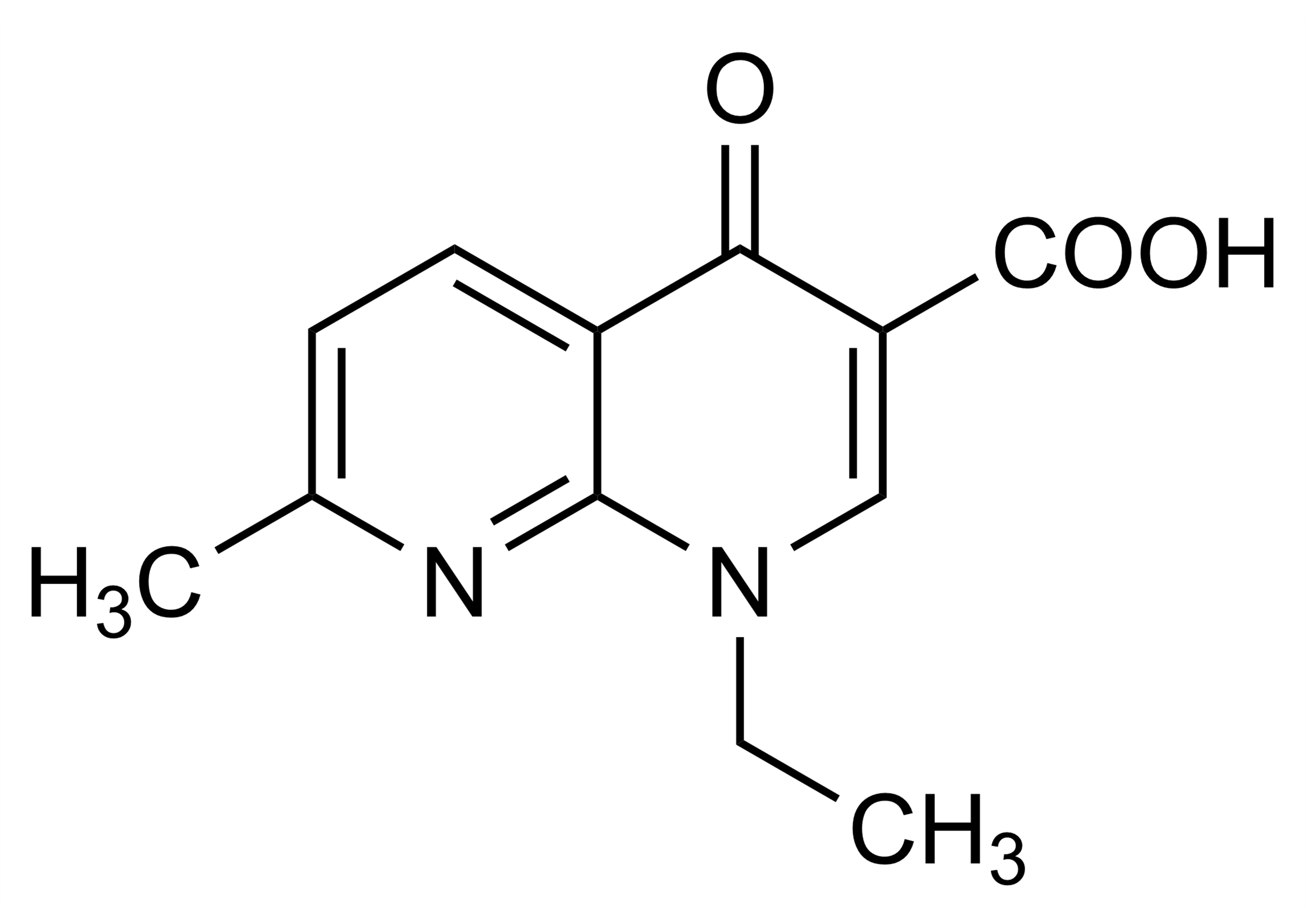 Nalidixic acid Reference Standard Structure Nalidixic acid reference standard molecular structure (CAS 389-08-2)