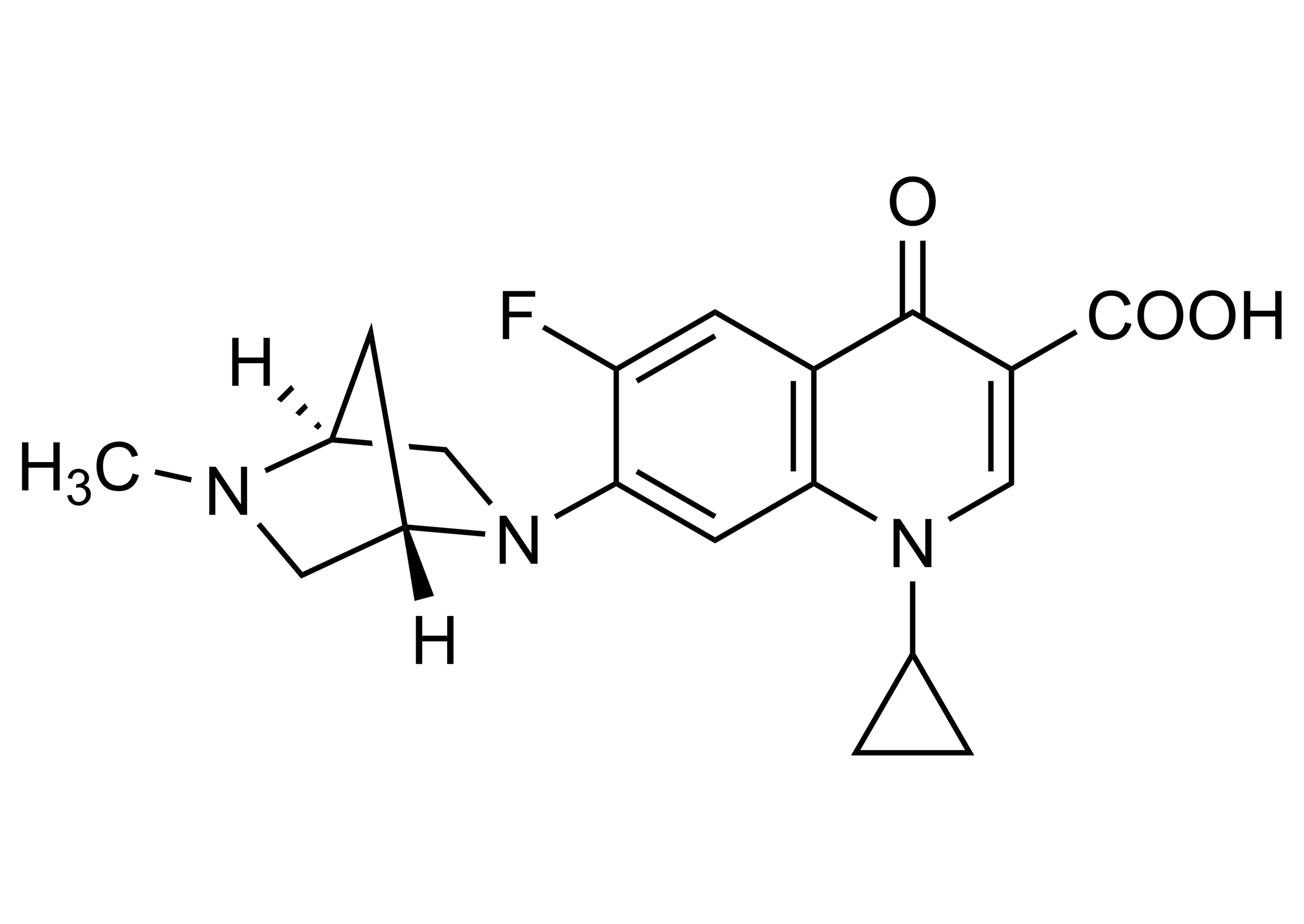 Danofloxacin molecular structure reference standard CH052 CAS 112398-08-0