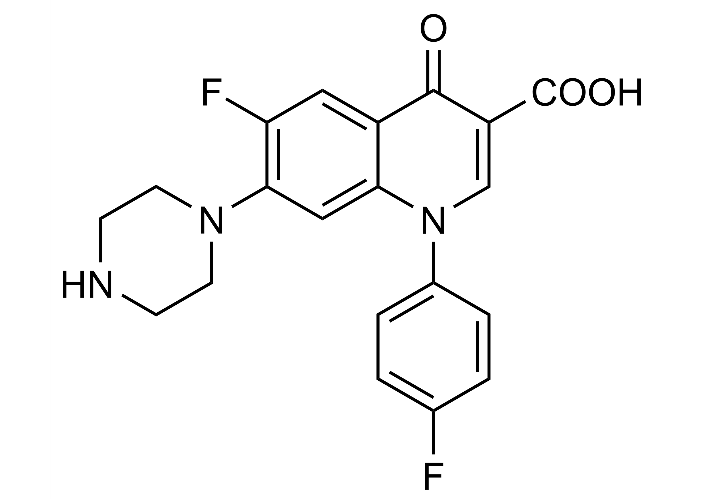 Sarafloxacin Reference Standard Molecular Structure Sarafloxacin molecular structure reference standard for LC-MS/MS and GC-MS analysis