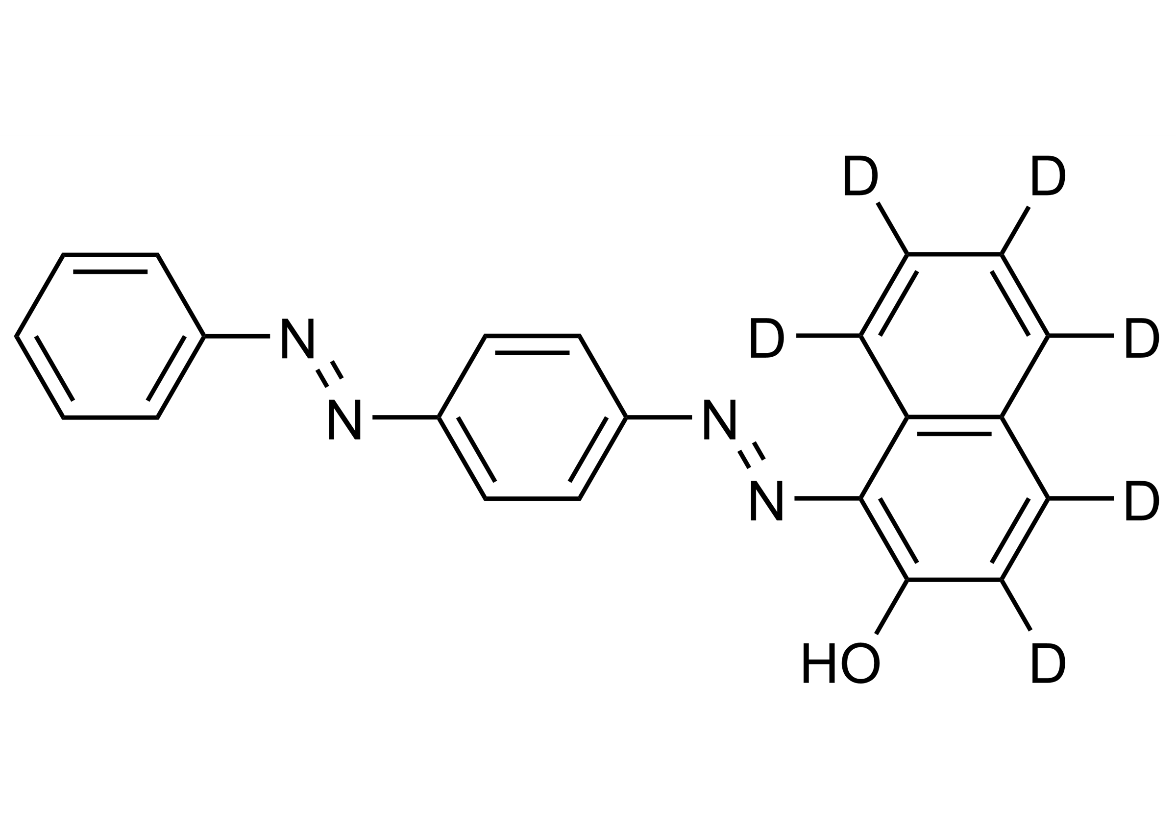 Sudan III-D6 Reference Standard Molecular Structure Image Sudan III-D6 reference standard molecular structure for LC-MS/MS and GC-MS calibration
