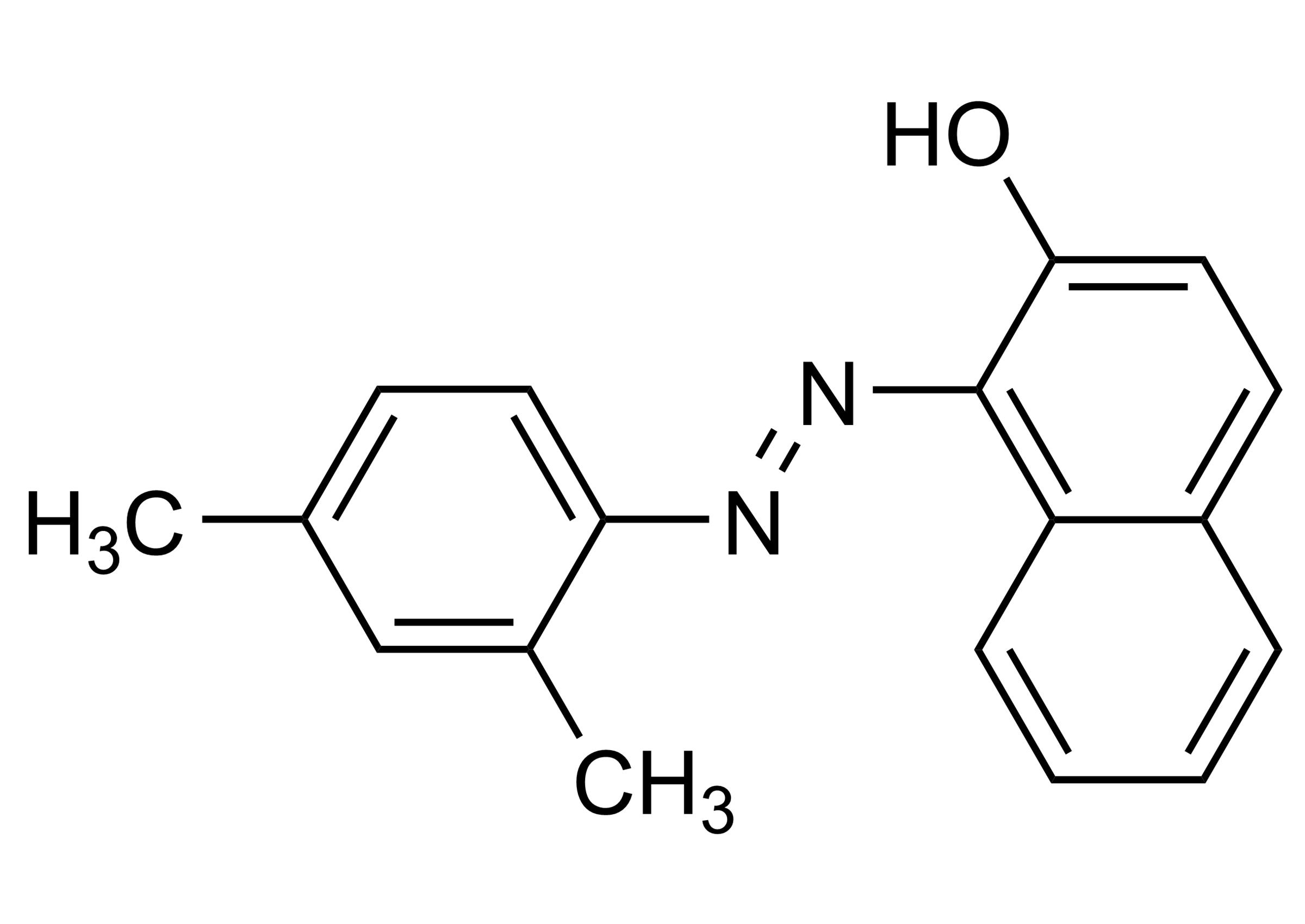 Sudan II Reference Standard Structure CAS 3118-97-6 Sudan II reference standard structure for LC-MS/MS and GC-MS calibration (CAS 3118-97-6)