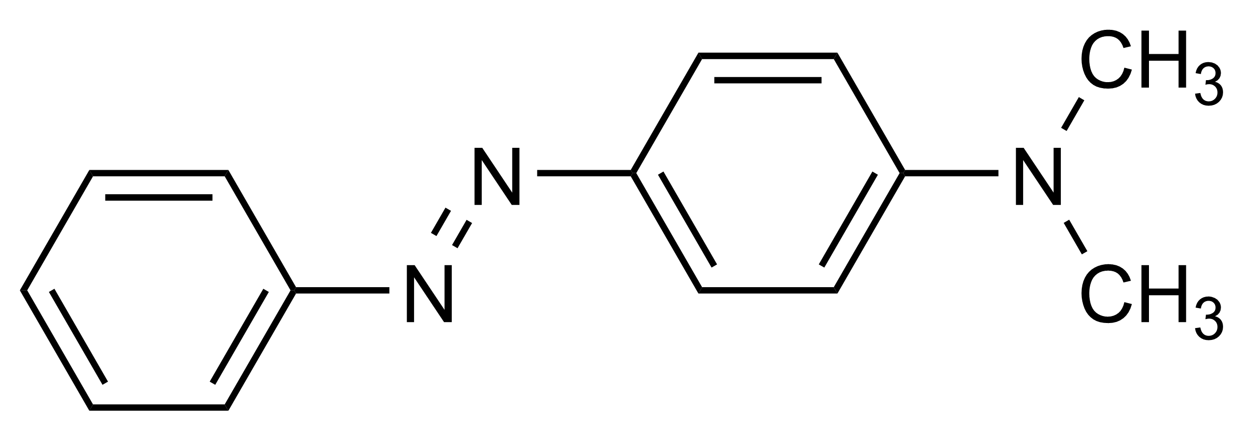 Dimethyl yellow Butter yellow Reference Standard CAS 60-11-7 Structure Image Dimethyl yellow Butter yellow reference standard molecular structure, CAS 60-11-7, for LC-MS/MS and GC-MS calibration