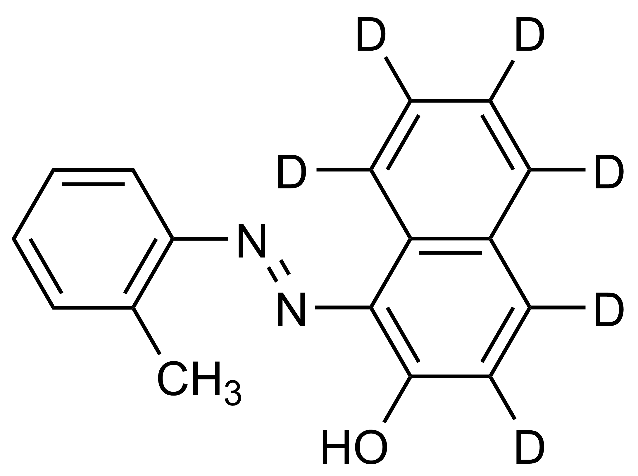 Orange OT D6 reference standard molecular structure for LC-MS/MS and GC-MS calibration