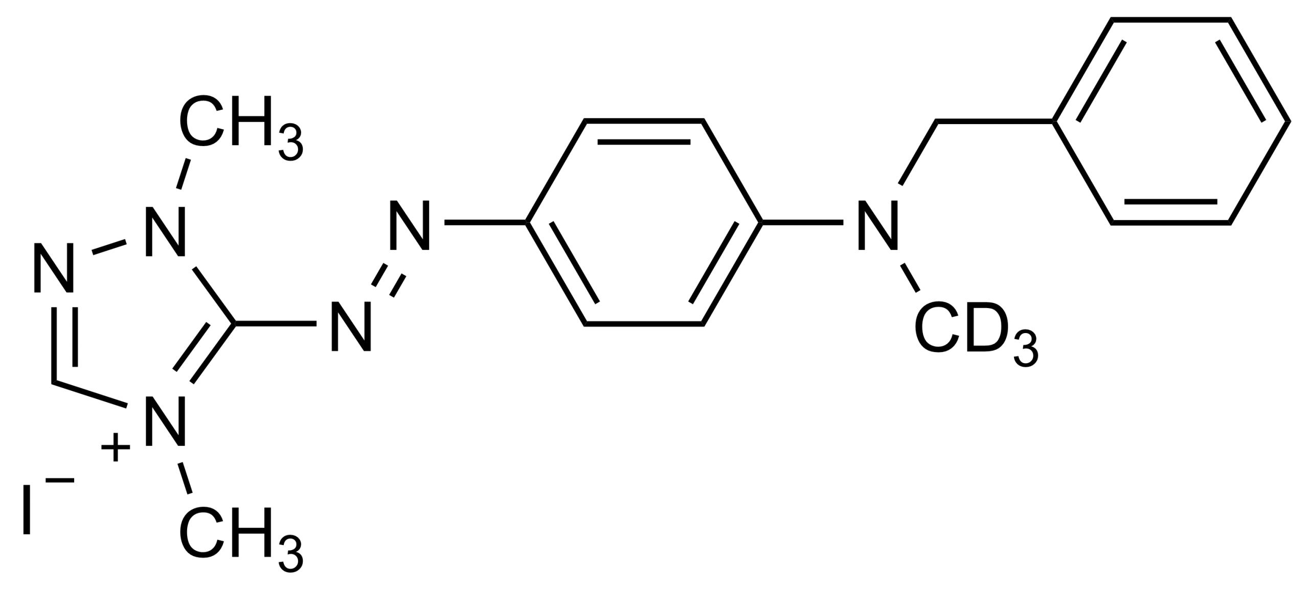 Basic Red 46 D3 Reference Standard Molecular Structure Molecular structure of Basic Red 46 D3 reference standard for LC-MS/MS and GC-MS analysis