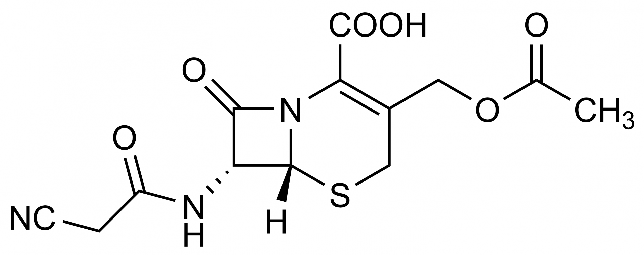 Cefacetrile Reference Standard Structure – WITEGA Laboratorien Berlin-Adlershof GmbH Cefacetrile reference standard molecular structure (CAS 10206-21-0) for LC-MS/MS and GC-MS