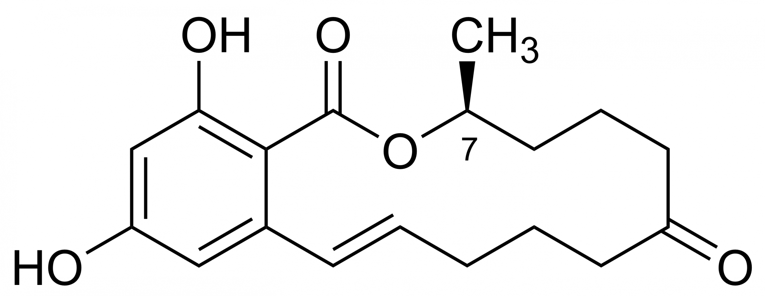 Zearalenone Reference Standard Molecular Structure Zearalenone reference standard molecular structure for LC-MS/MS and GC-MS