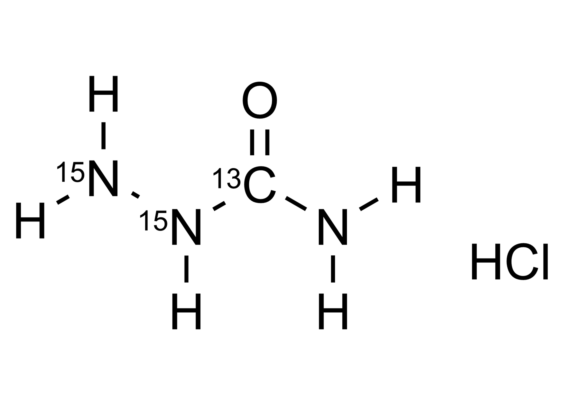 SCA HCl 13C 15N2 reference standard molecular structure by WITEGA Laboratorien Berlin-Adlershof GmbH