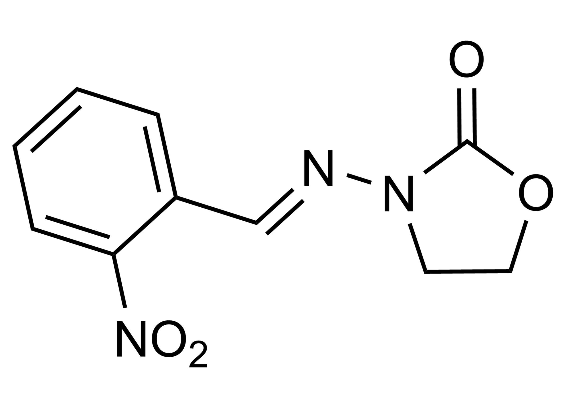 Molecular structure of 2-NP-AOZ reference standard for LC-MS/MS quantification and residue analysis