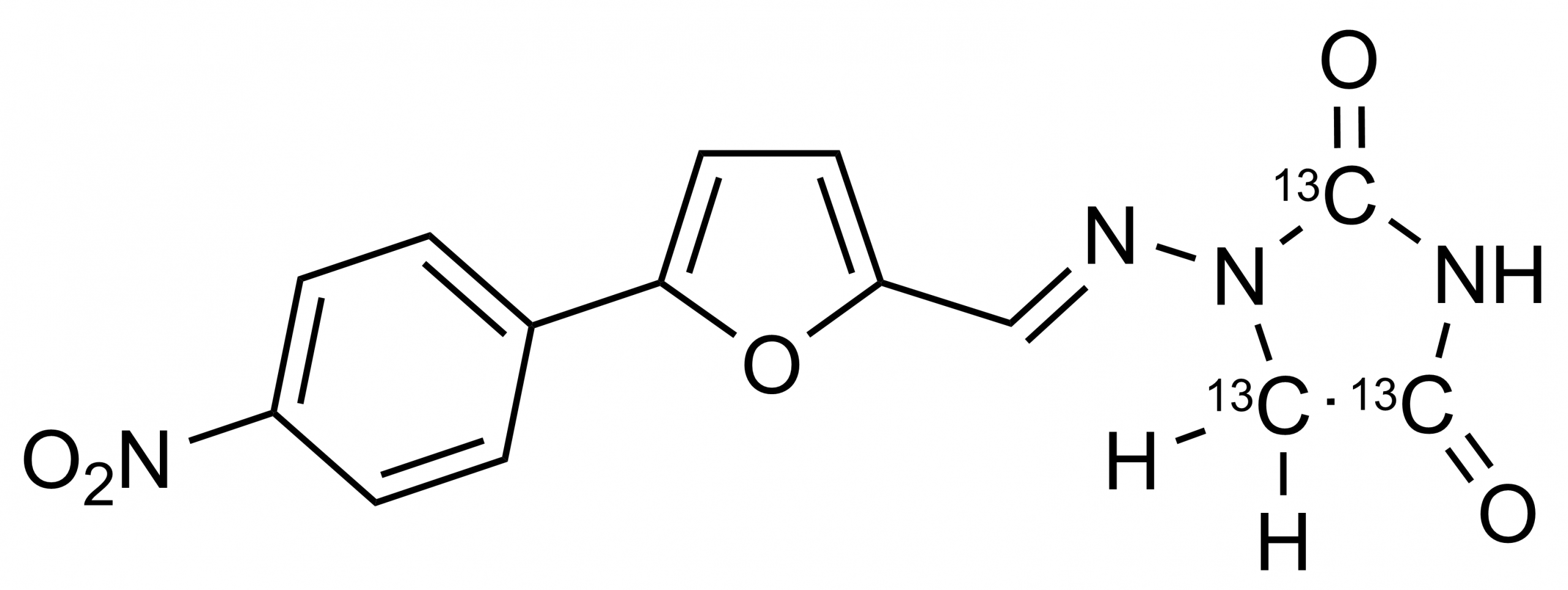 Dantrolene-13C3 reference standard molecular structure for LC-MS/MS and GC-MS calibration