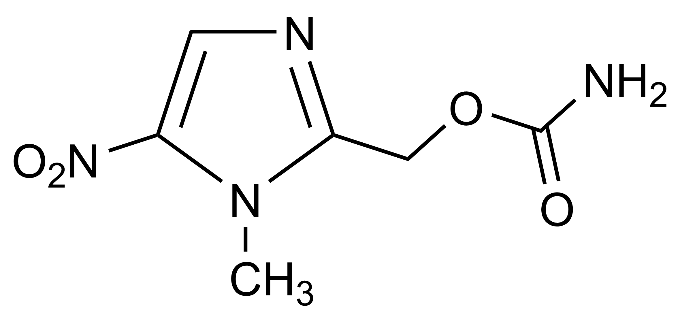 Ronidazole reference standard molecular structure for LC-MS/MS and GC-MS (CAS 7681-76-7)