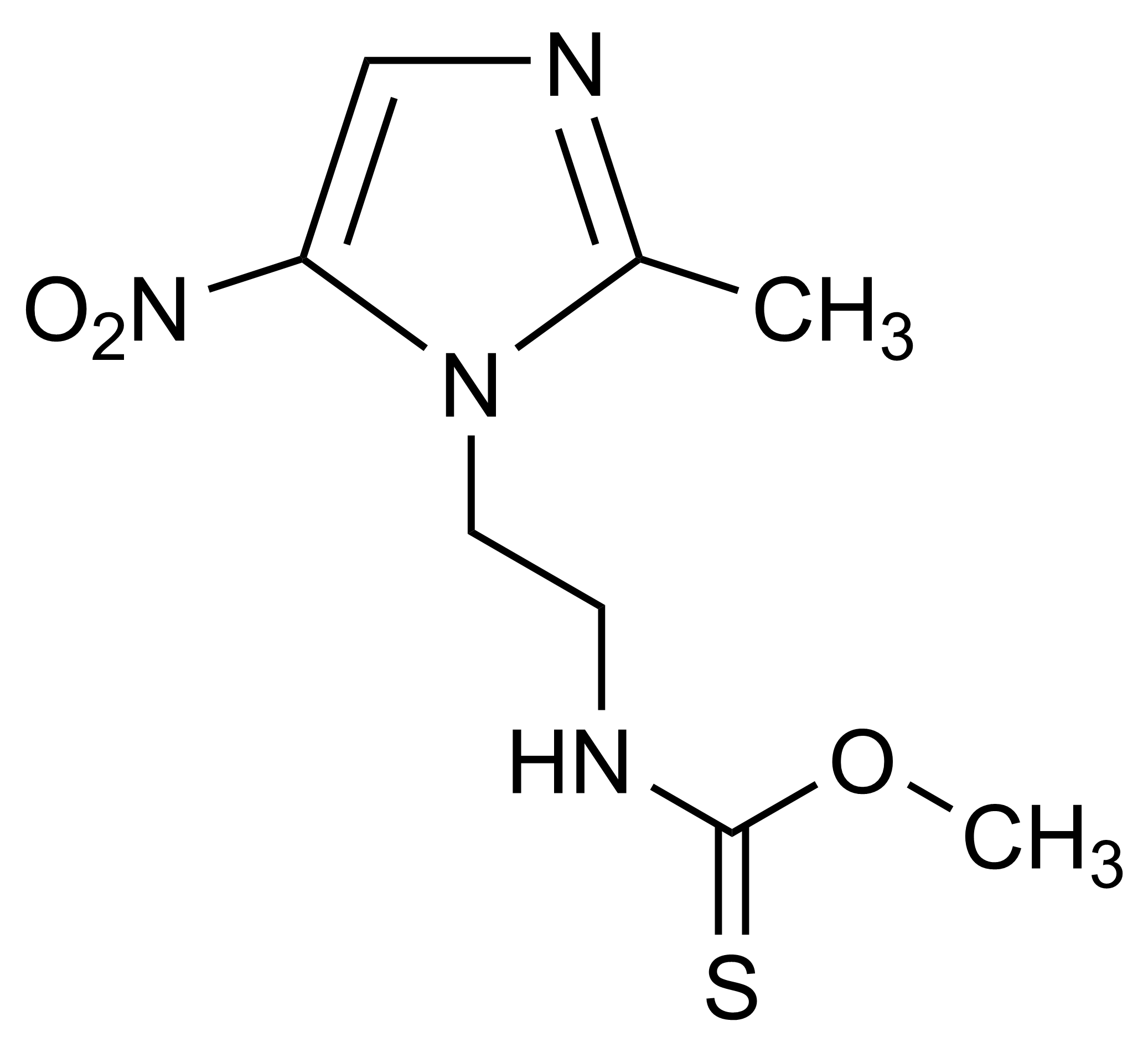 Carnidazole reference standard molecular structure (CAS 42116-76-7)
