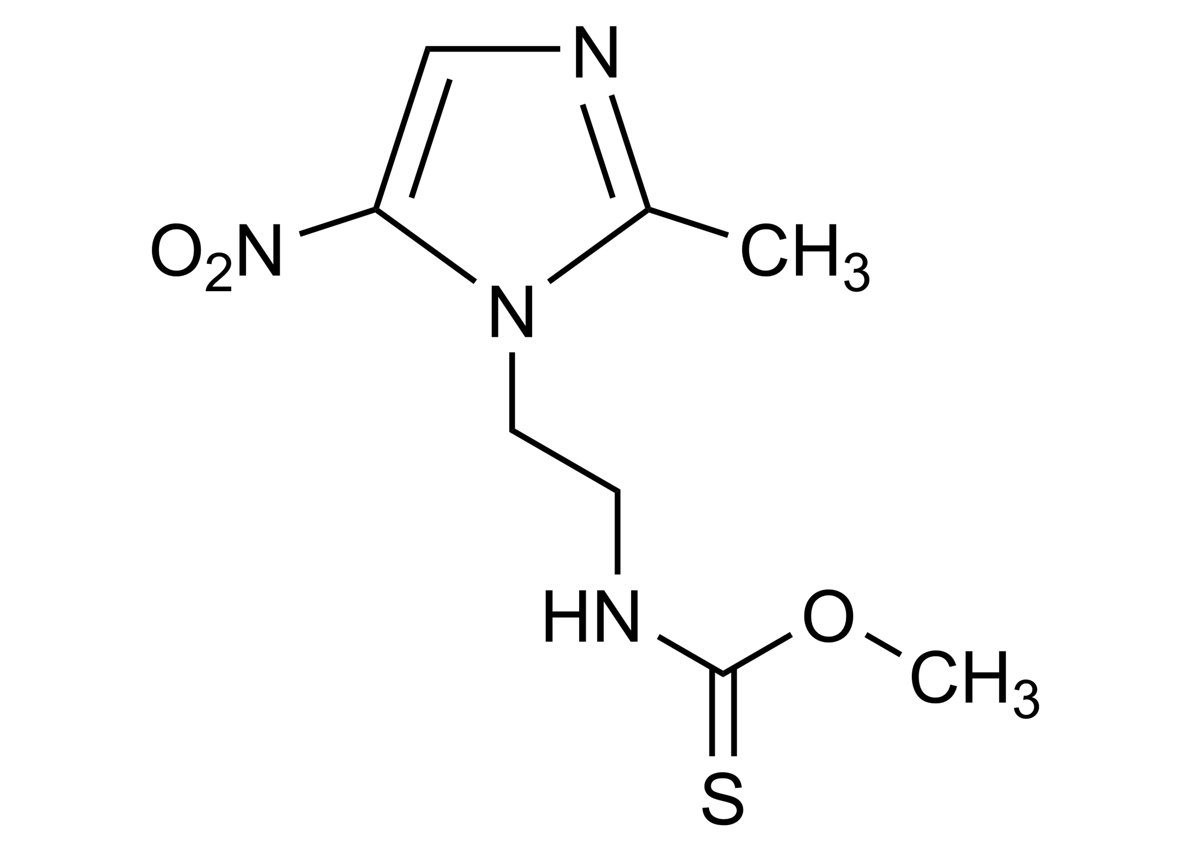 Carnidazole Reference Standard Structure Carnidazole reference standard molecular structure (CAS 42116-76-7)
