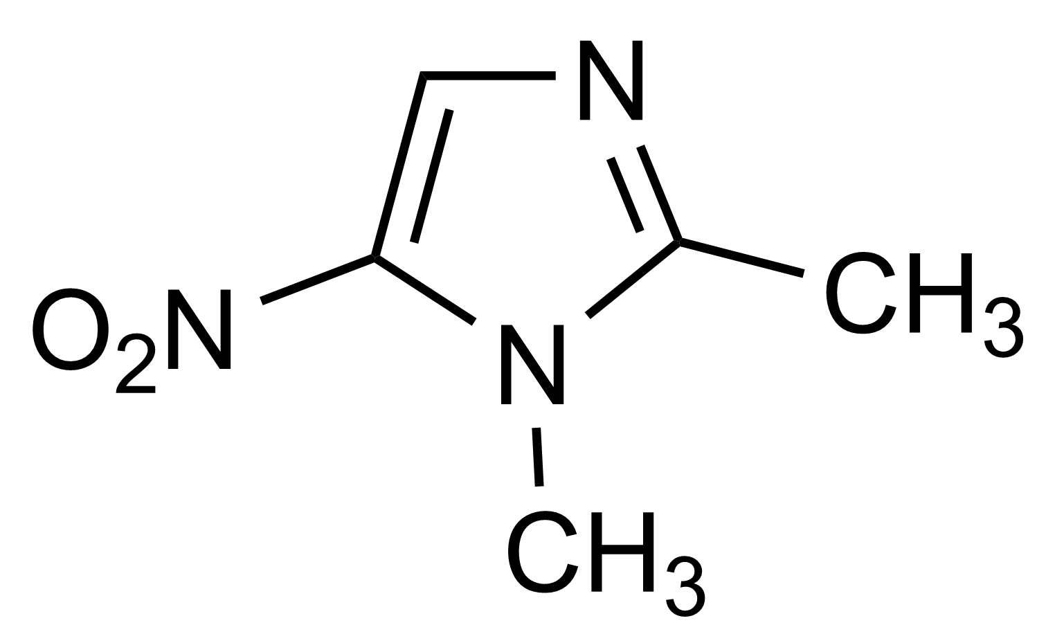 Dimetridazole Reference Standard Structure Dimetridazole reference standard molecular structure (CAS 551-92-8)