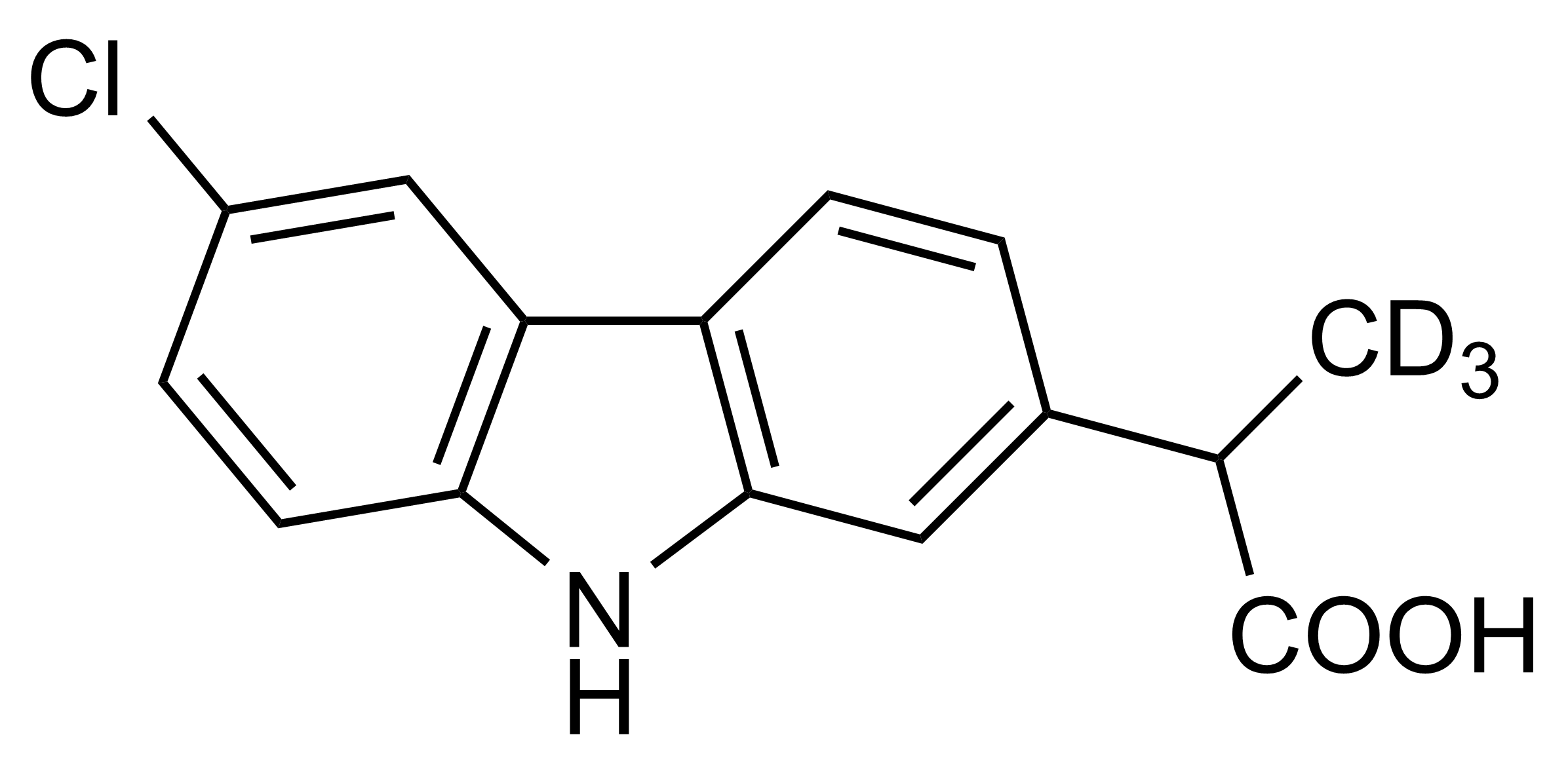 Carprofen-D3 Reference Standard Structure Carprofen-D3 reference standard molecular structure for LC-MS/MS and GC-MS quantification