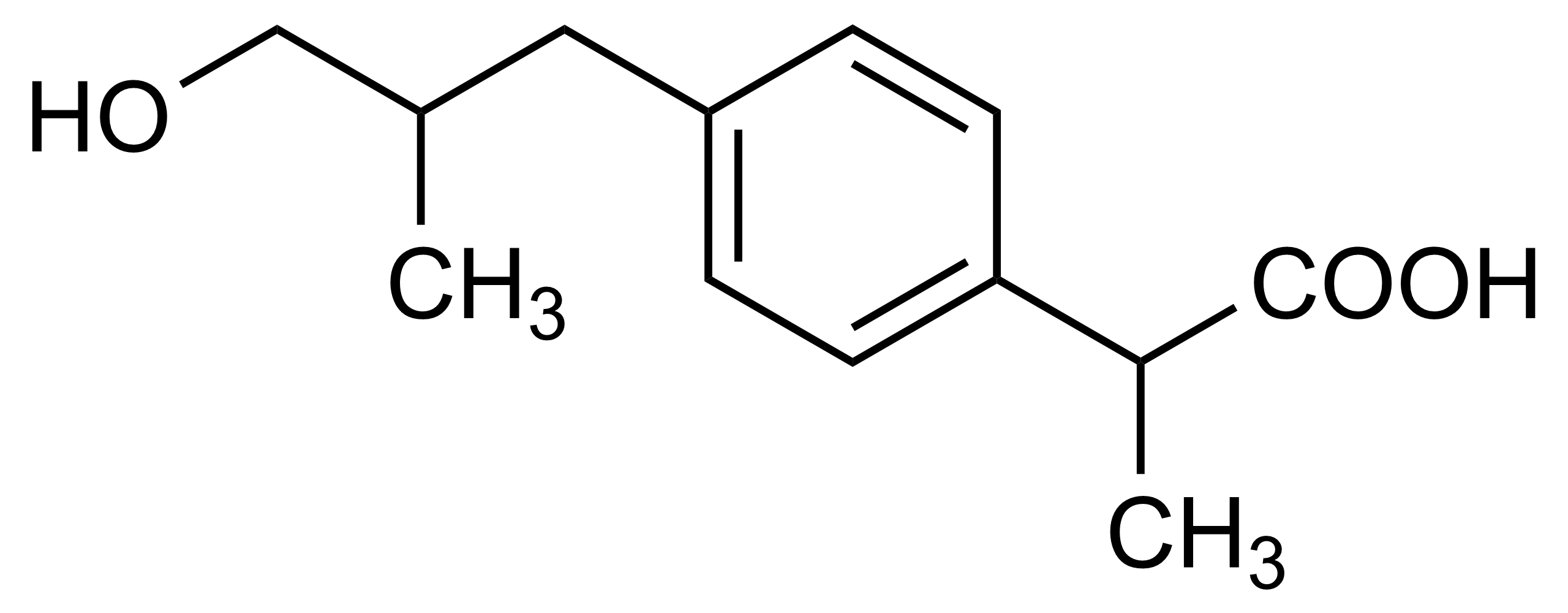 3-Hydroxyibuprofen Reference Standard Molecular Structure 3-Hydroxyibuprofen reference standard molecular structure for mass spectrometry analysis