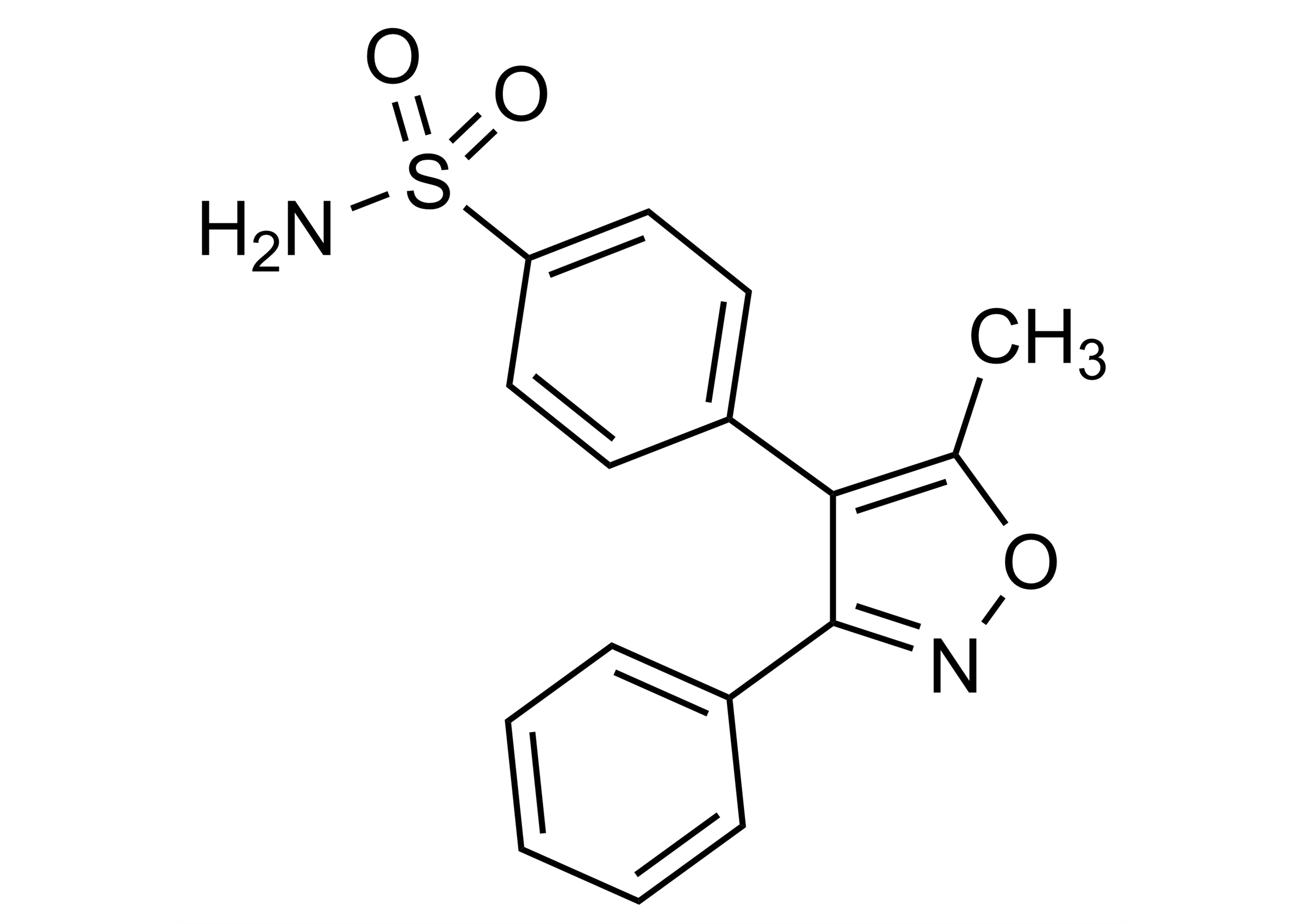 Valdecoxib Reference Standard Molecular Structure Valdecoxib molecular structure reference standard for LC-MS/MS and GC-MS analysis