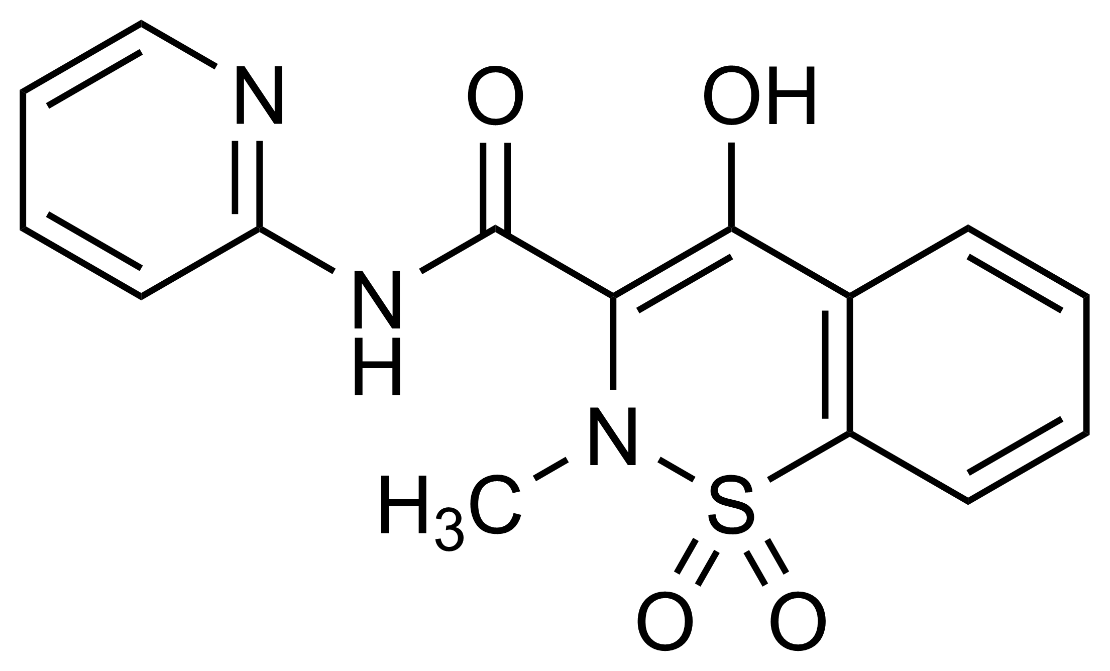 Piroxicam reference standard molecular structure for LC-MS/MS and GC-MS analysis
