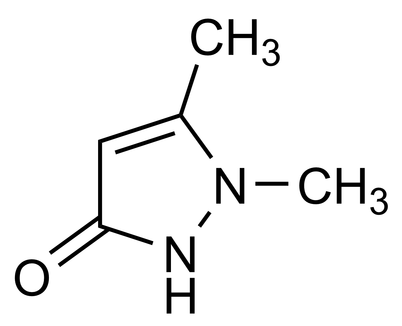 Molecular Structure of 1,5-Dimethyl-1,2-dihydro-pyrazol-3-one Reference Standard 1,5-Dimethyl-1,2-dihydro-pyrazol-3-one reference standard molecular structure (CAS 3201-28-3)