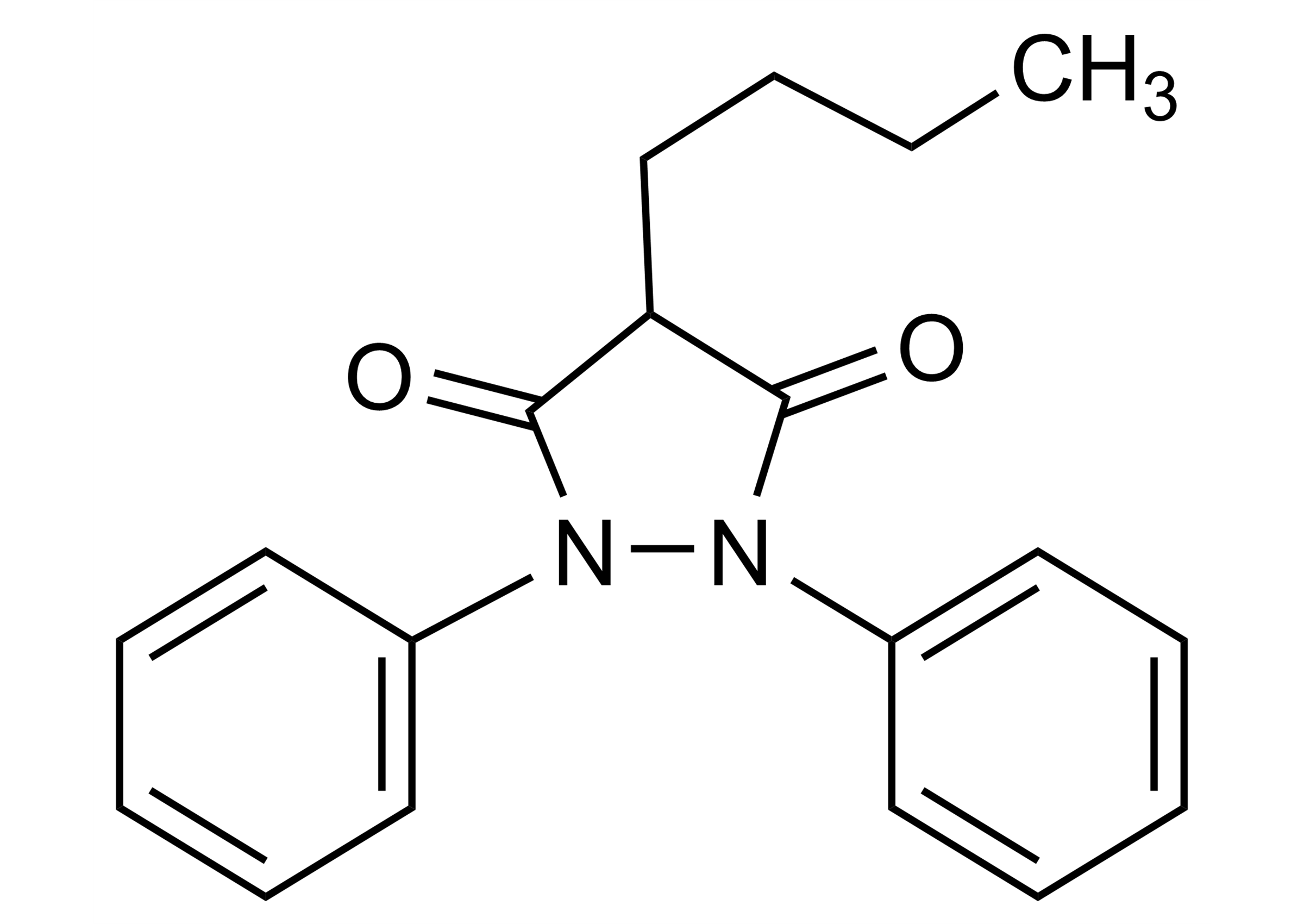 Phenylbutazone Reference Standard Molecular Structure Phenylbutazone reference standard molecular structure CAS 50-33-9 for LC-MS/MS and GC-MS quantification