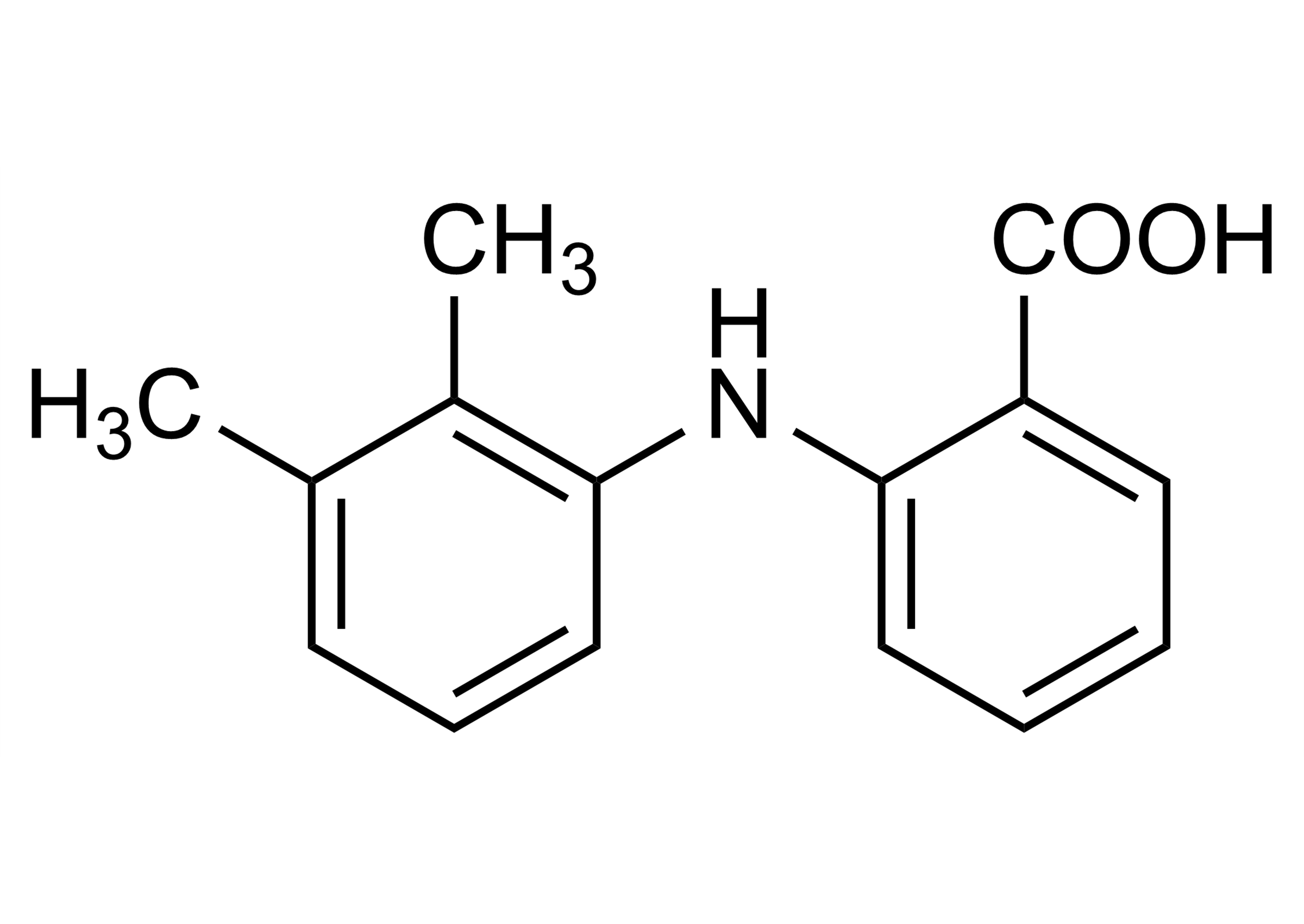 Mefenamic acid reference standard molecular structure (CAS 61-68-7) Mefenamic acid reference standard structure for LC-MS/MS and GC-MS (CAS 61-68-7)