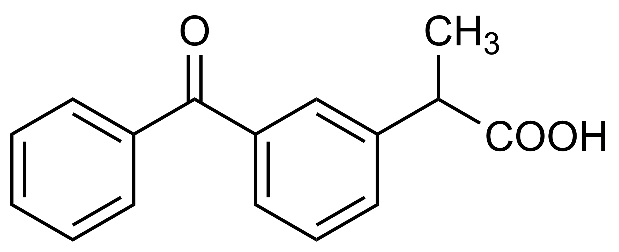 Ketoprofen reference standard molecular structure for LC-MS/MS and GC-MS quantification