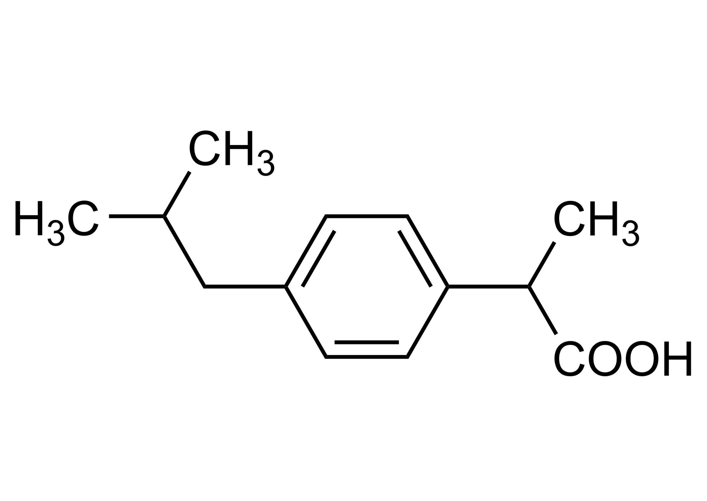 Ibuprofen Reference Standard Chemical Structure Ibuprofen molecular structure reference standard (CAS 15687-27-1)