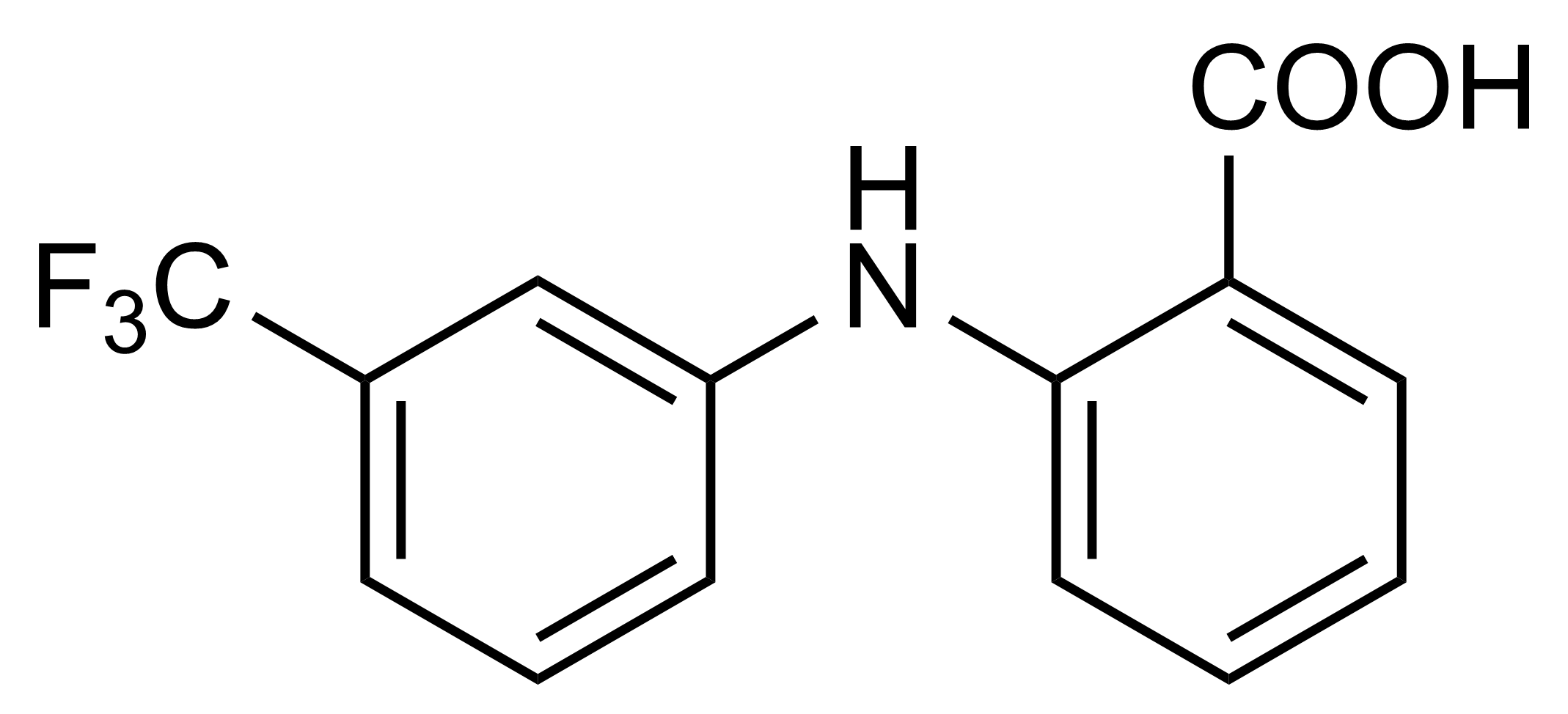 Flufenamic acid reference standard molecular structure for LC-MS/MS and GC-MS calibration (CAS 530-78-9)