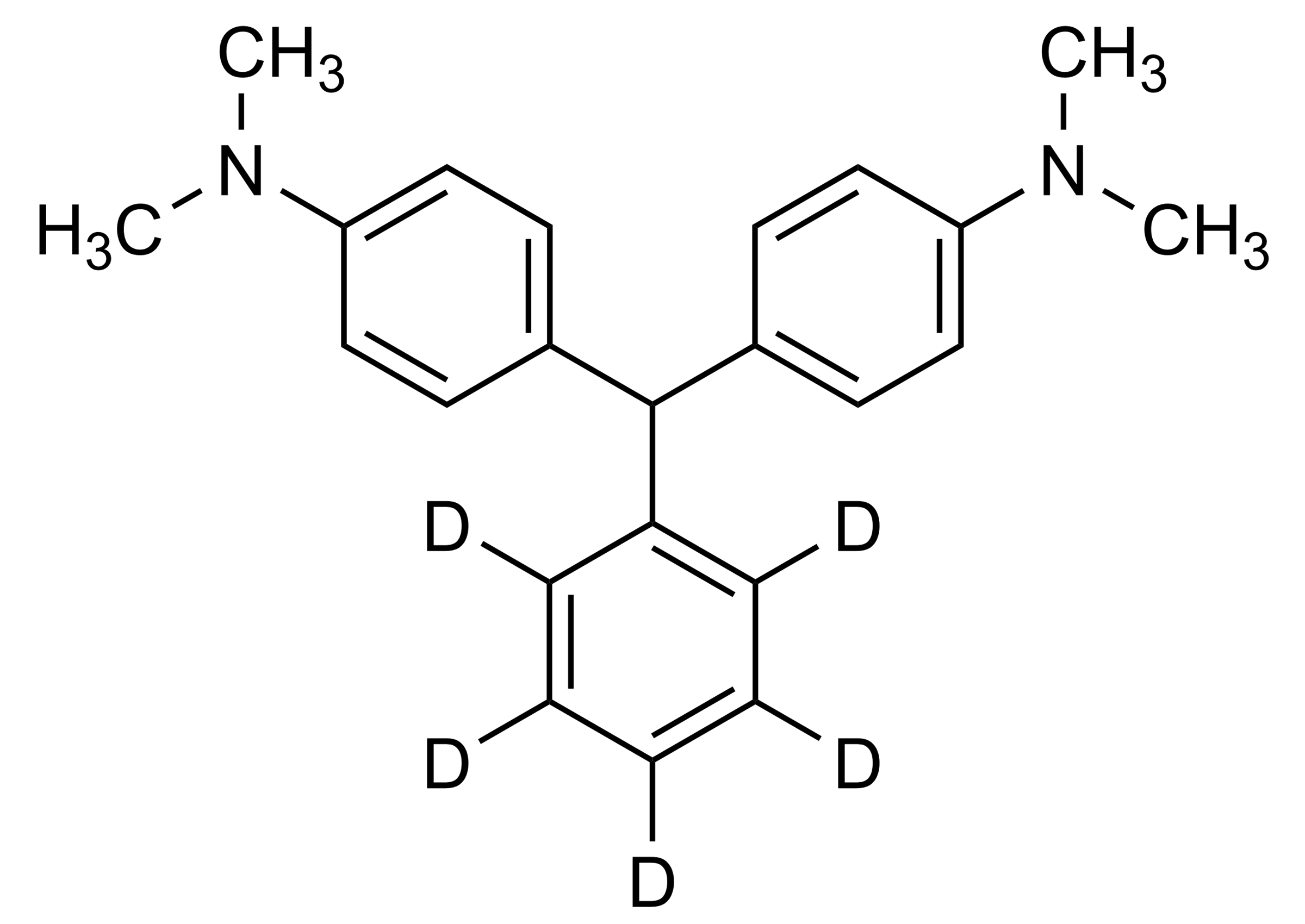 Leucomalachite green D5 LMG D5 Reference Standard Structure Leucomalachite green D5 LMG D5 reference standard molecular structure for LC-MS-MS and GC-MS