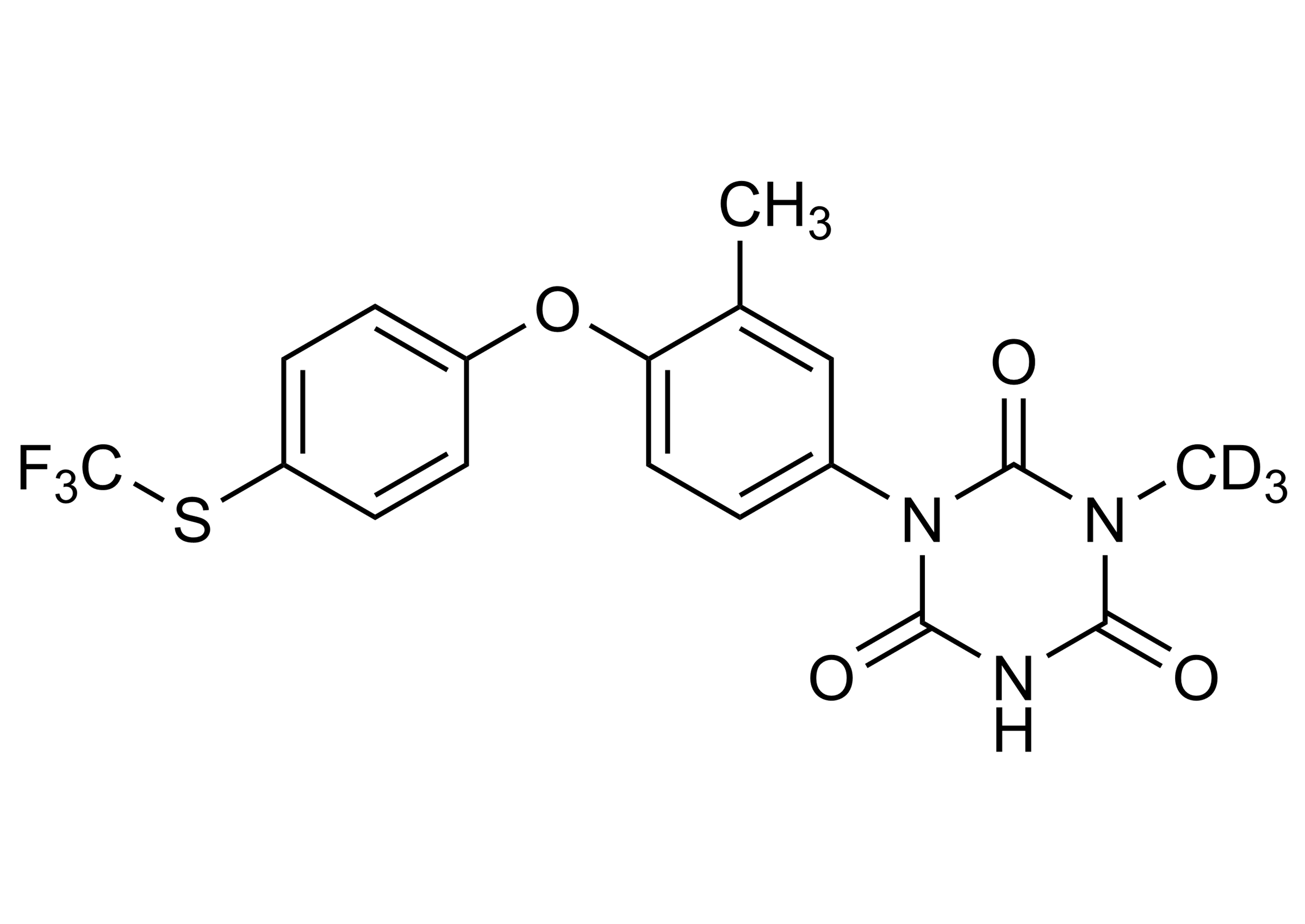 Toltrazuril-D3 Reference Standard Molecular Structure Toltrazuril-D3 molecular structure reference standard for LC-MS/MS and GC-MS quantification