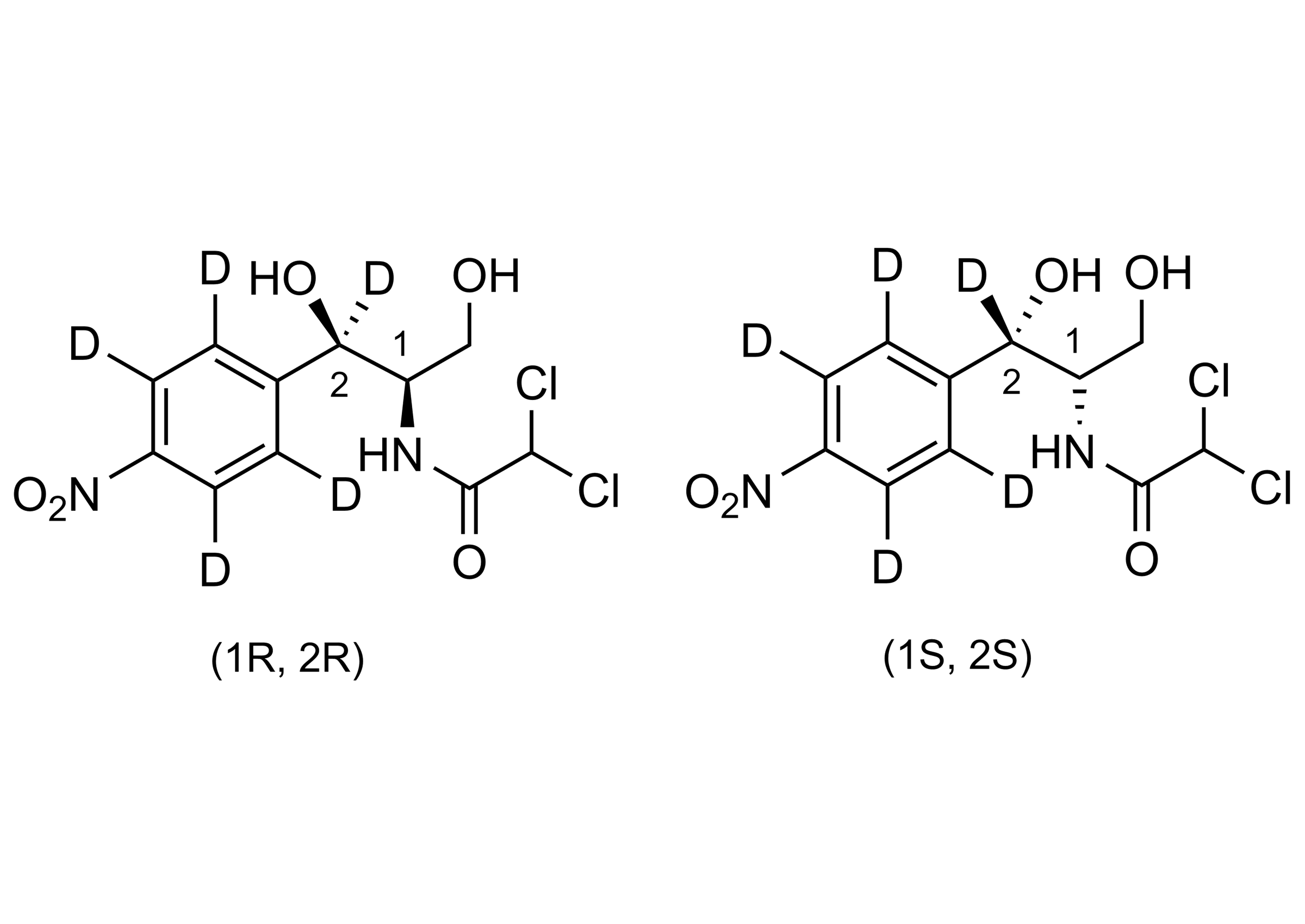 threo-Chloramphenicol-D5 Reference Standard Structure threo-Chloramphenicol-D5 chemical structure reference standard for LC-MS/MS and GC-MS