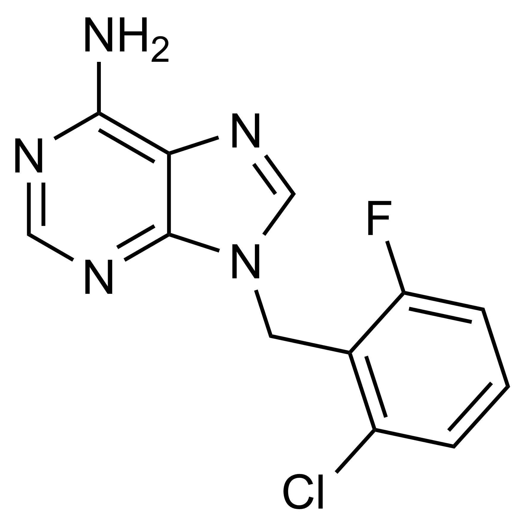 Arprinocid reference standard - molecular structure (CAS 55779-18-5) Arprinocid (CAS 55779-18-5) reference standard molecular structure for LC-MS/MS and GC-MS