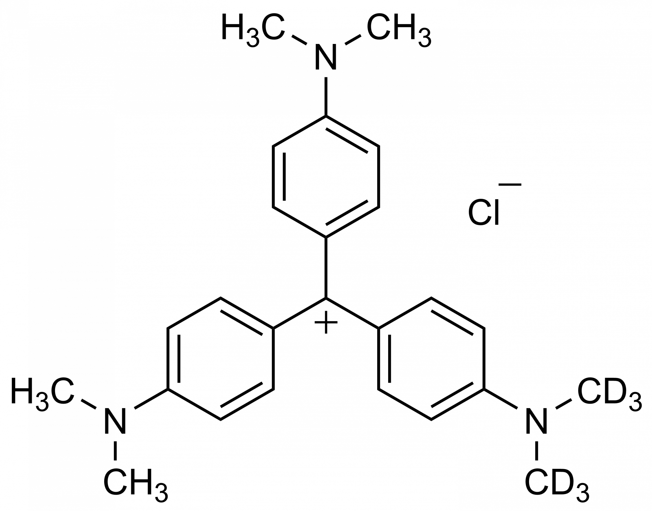 Crystal violet D6 Reference Standard Molecular Structure Crystal violet D6 reference standard molecular structure for LC-MS/MS and GC-MS