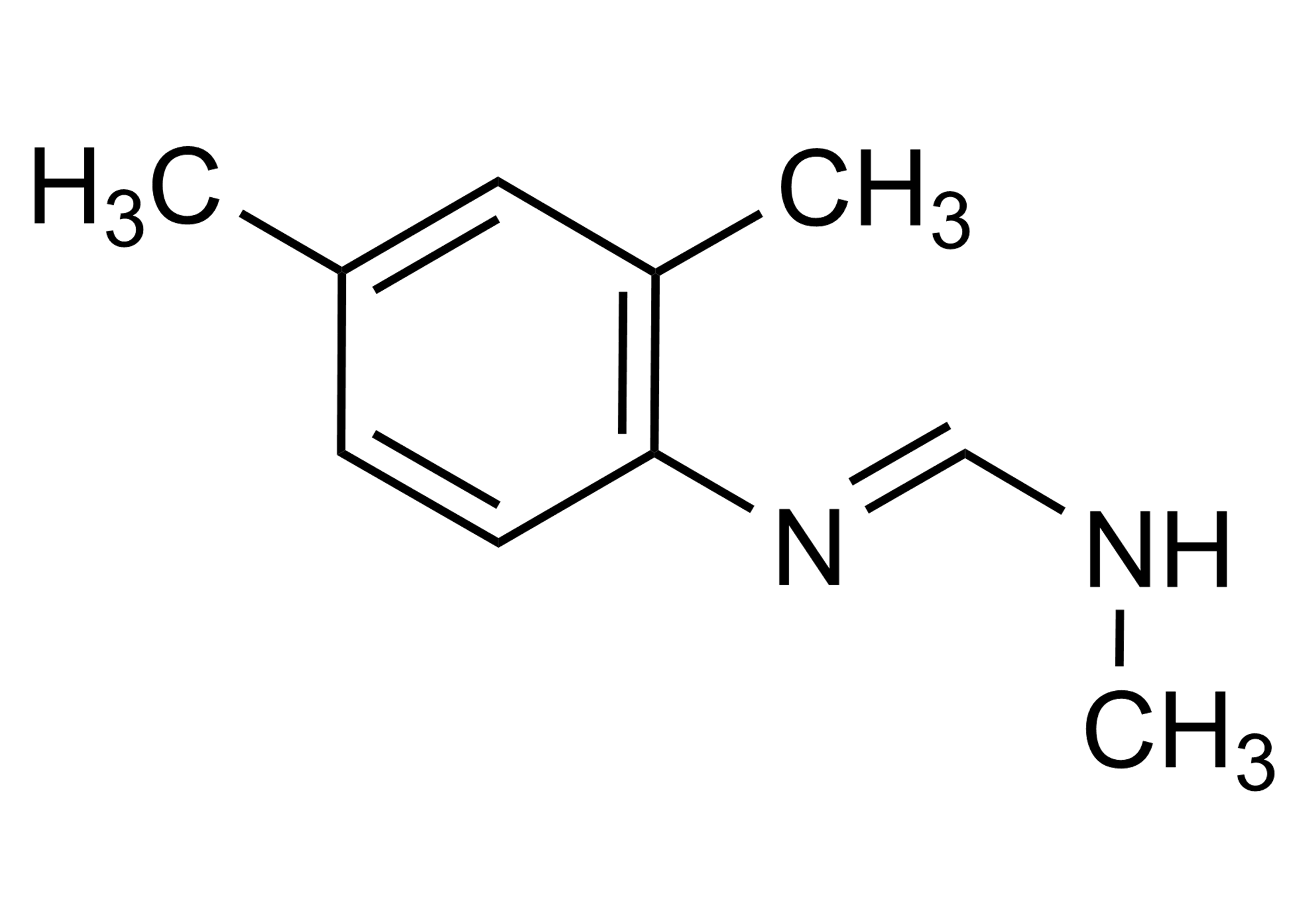 Molecular structure of Amitraz Metabolite BTS 27271 reference standard (CAS 33089-74-6) for LC-MS/MS and GC-MS calibration