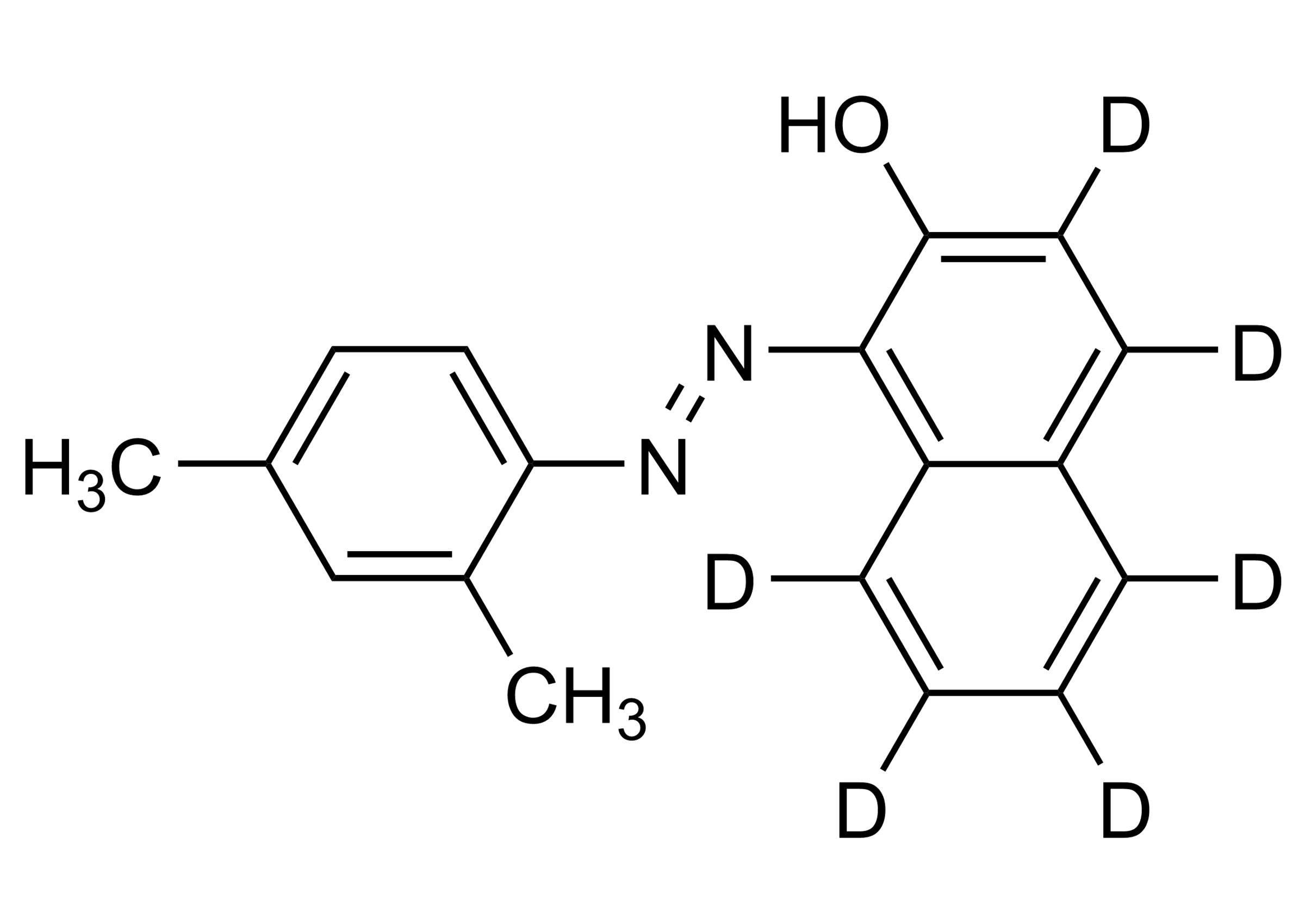 Sudan II D6 Reference Standard Molecular Structure Sudan II D6 reference standard molecular structure for LC-MS/MS and GC-MS