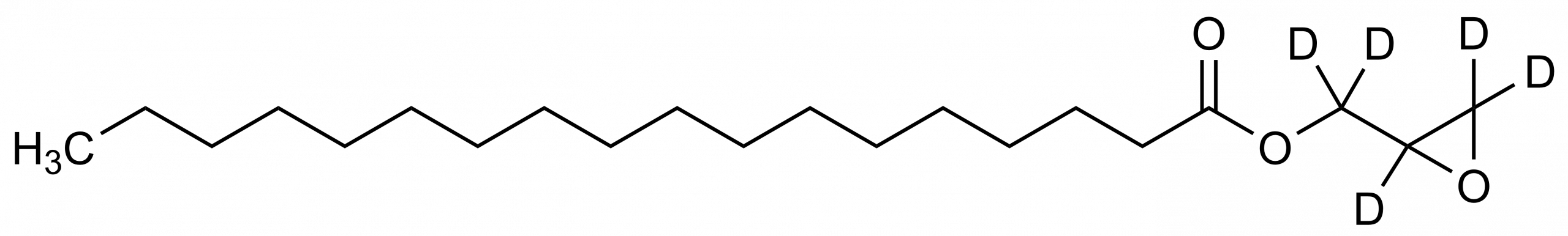Stearic acid glycidylester D5 reference standard molecular structure (CAS 1346598-19-3)