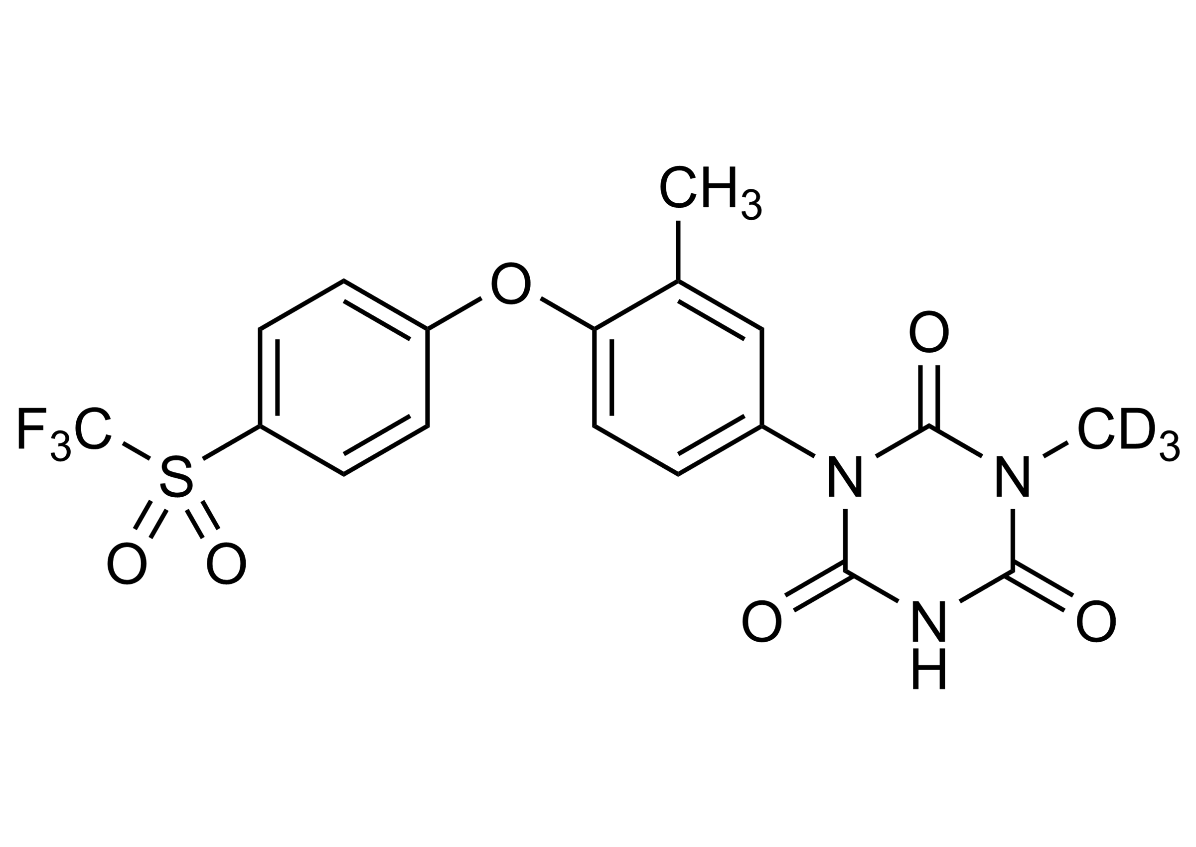 Toltrazuril sulfone D3 Reference Standard Structure Toltrazuril sulfone D3 reference standard molecular structure (CAS 1346602-48-9)