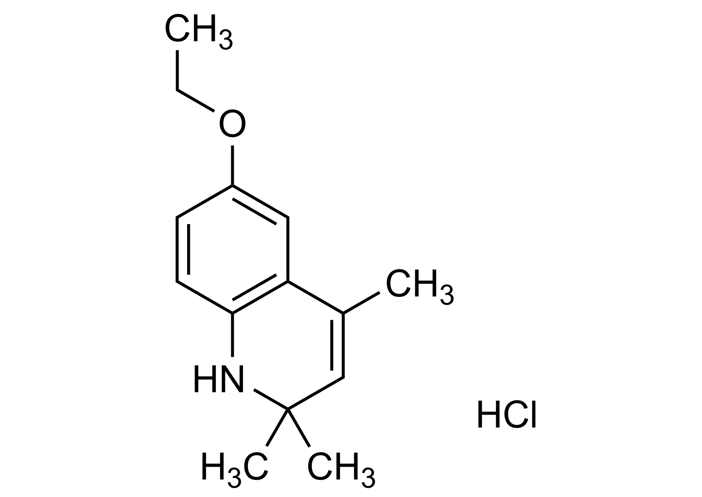 Ethoxyquin HCl Reference Standard Structure Image Ethoxyquin HCl reference standard molecular structure for LC-MS/MS and GC-MS quantification