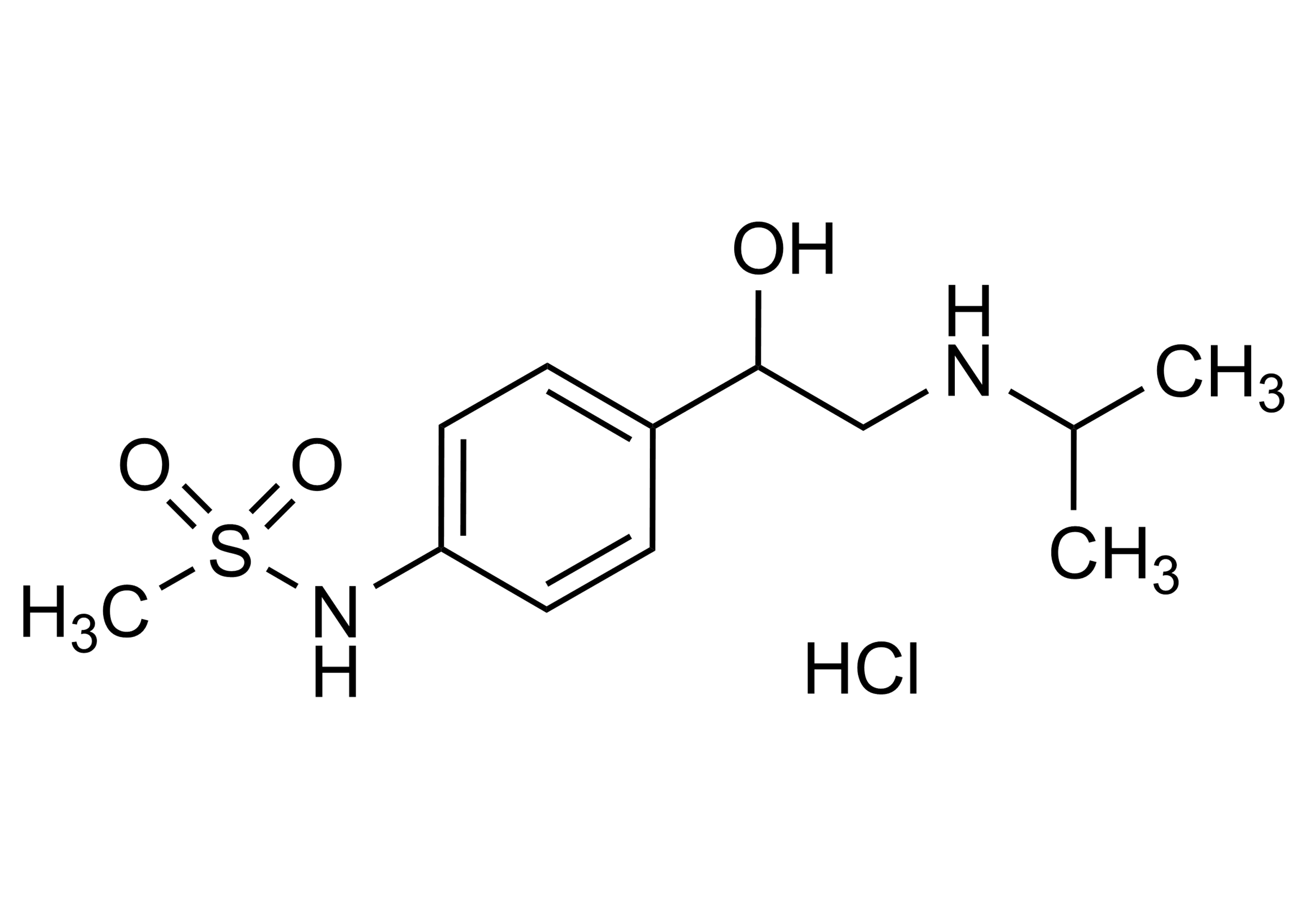 Sotalol HCl Reference Standard Molecular Structure Sotalol HCl molecular structure reference standard 959-24-0 for LC-MS/MS and GC-MS calibration